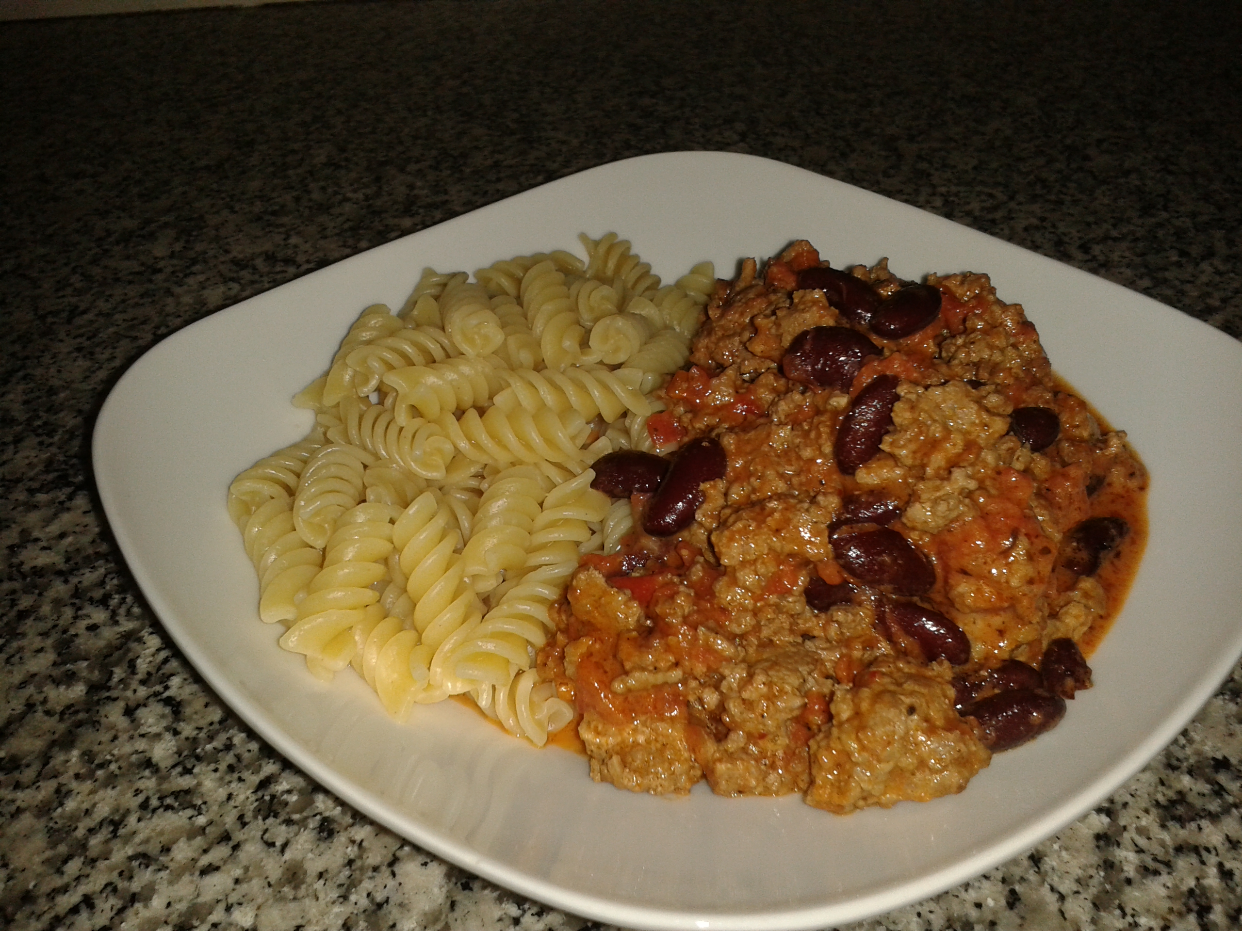 Mexican Pan With Kidney Beans & Noodles Recipe (with Pictures