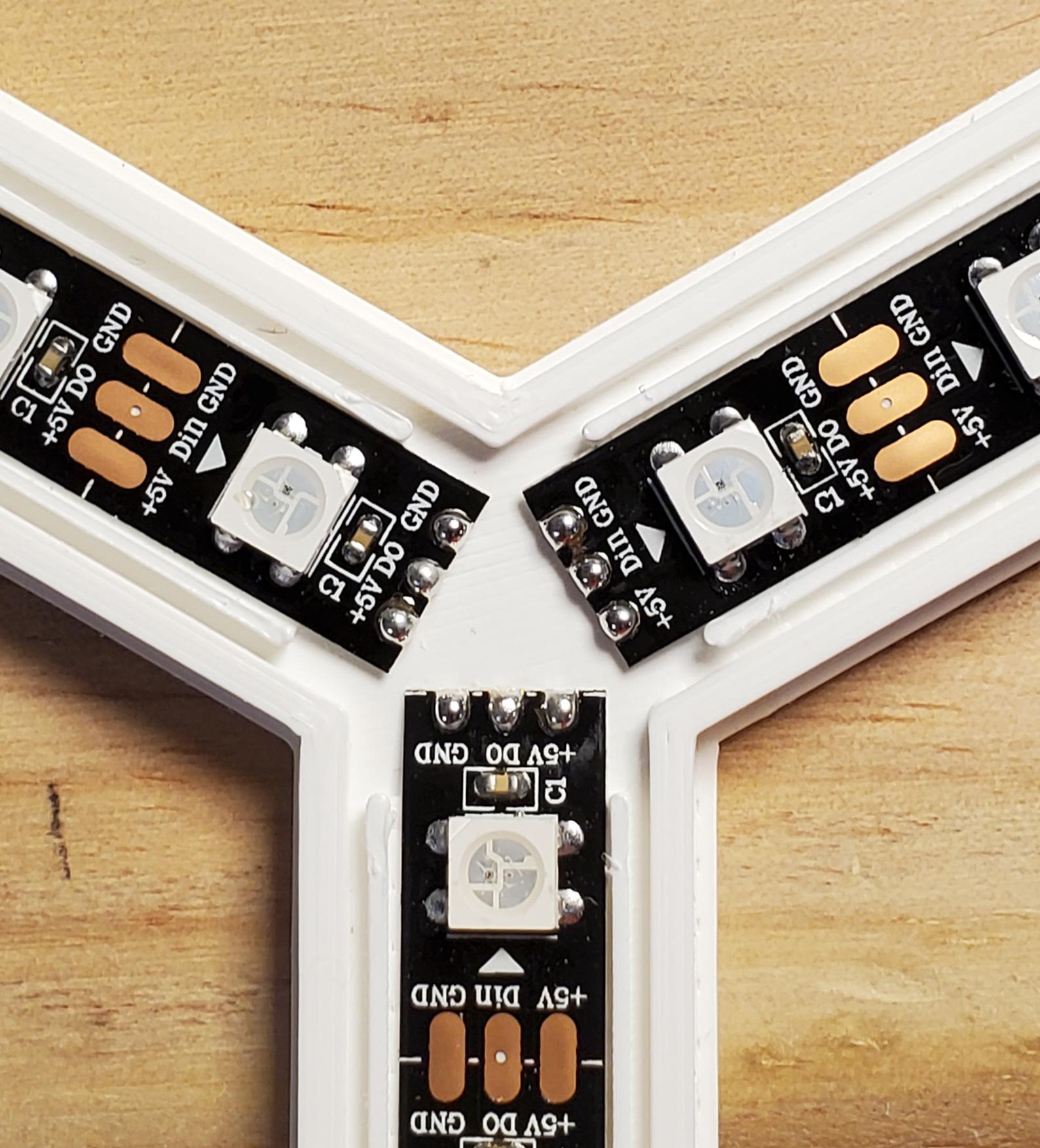 HEXA LEDs Bluetooth Controlled Glowing Hexagons 17 Steps (with