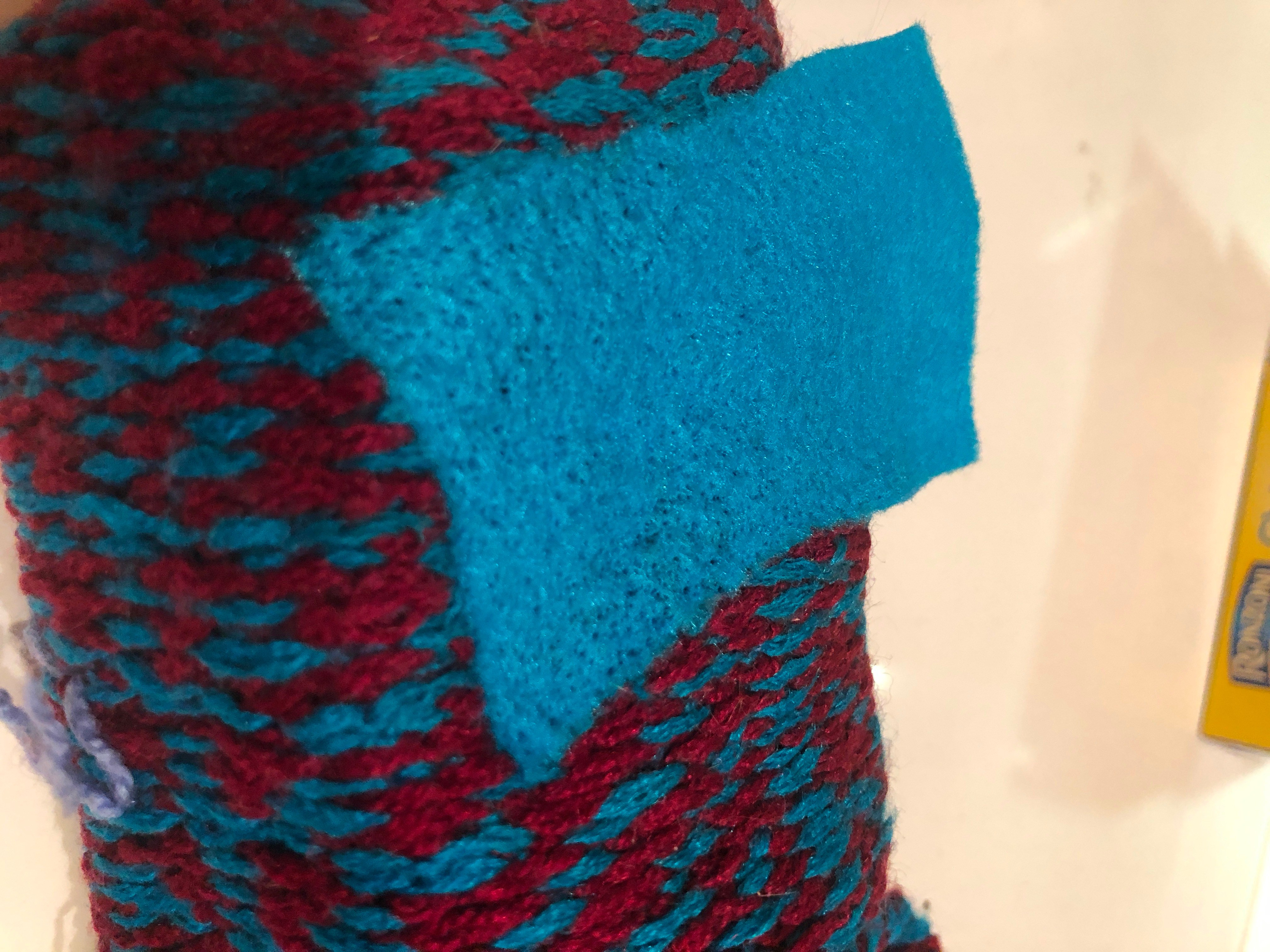 Repairing Holy Wool Slipper Socks W/ Needle Felting 6 Steps (with