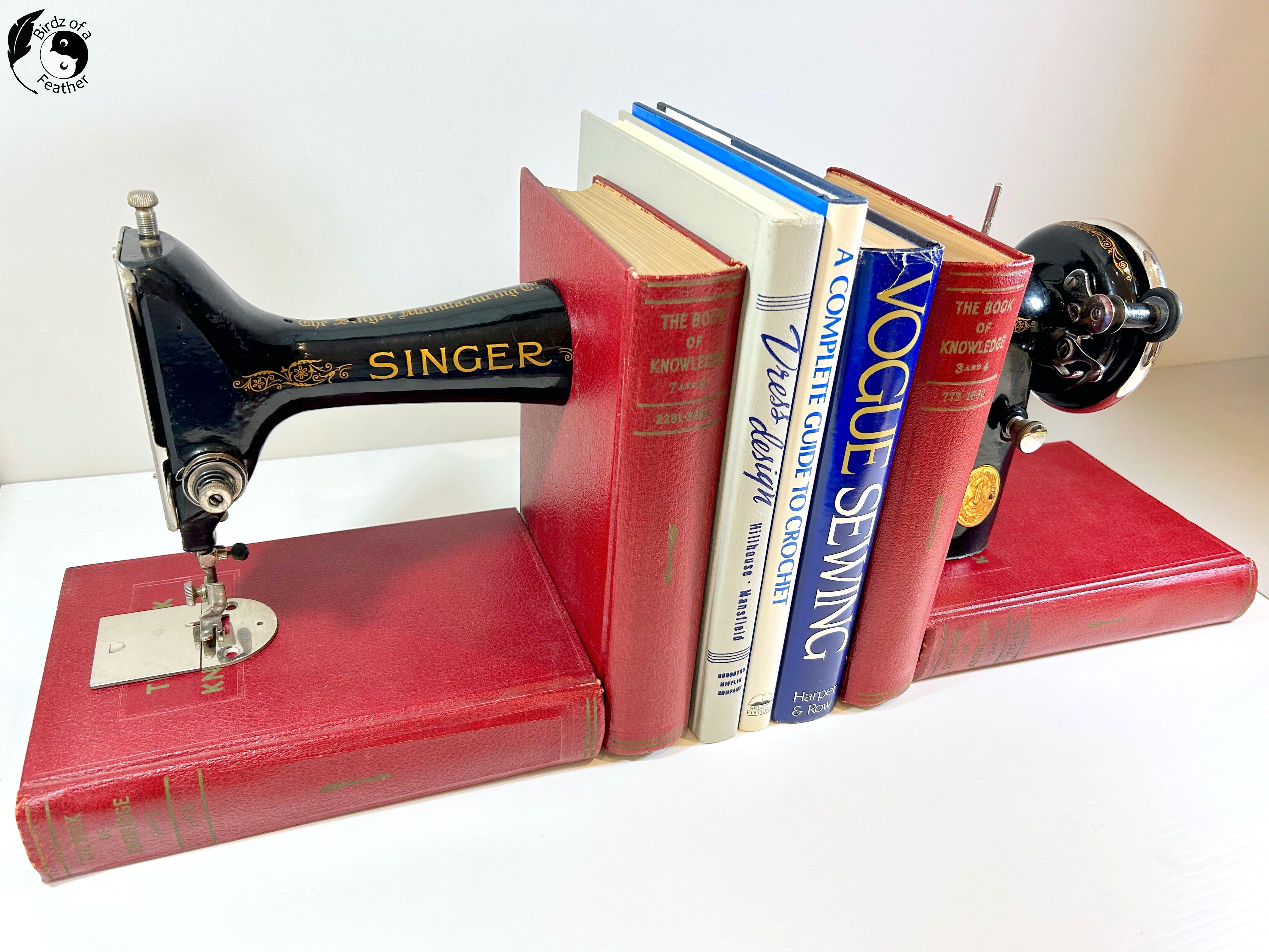 How to Turn an Old Sewing Machine Into Book Ends With a Twist 17