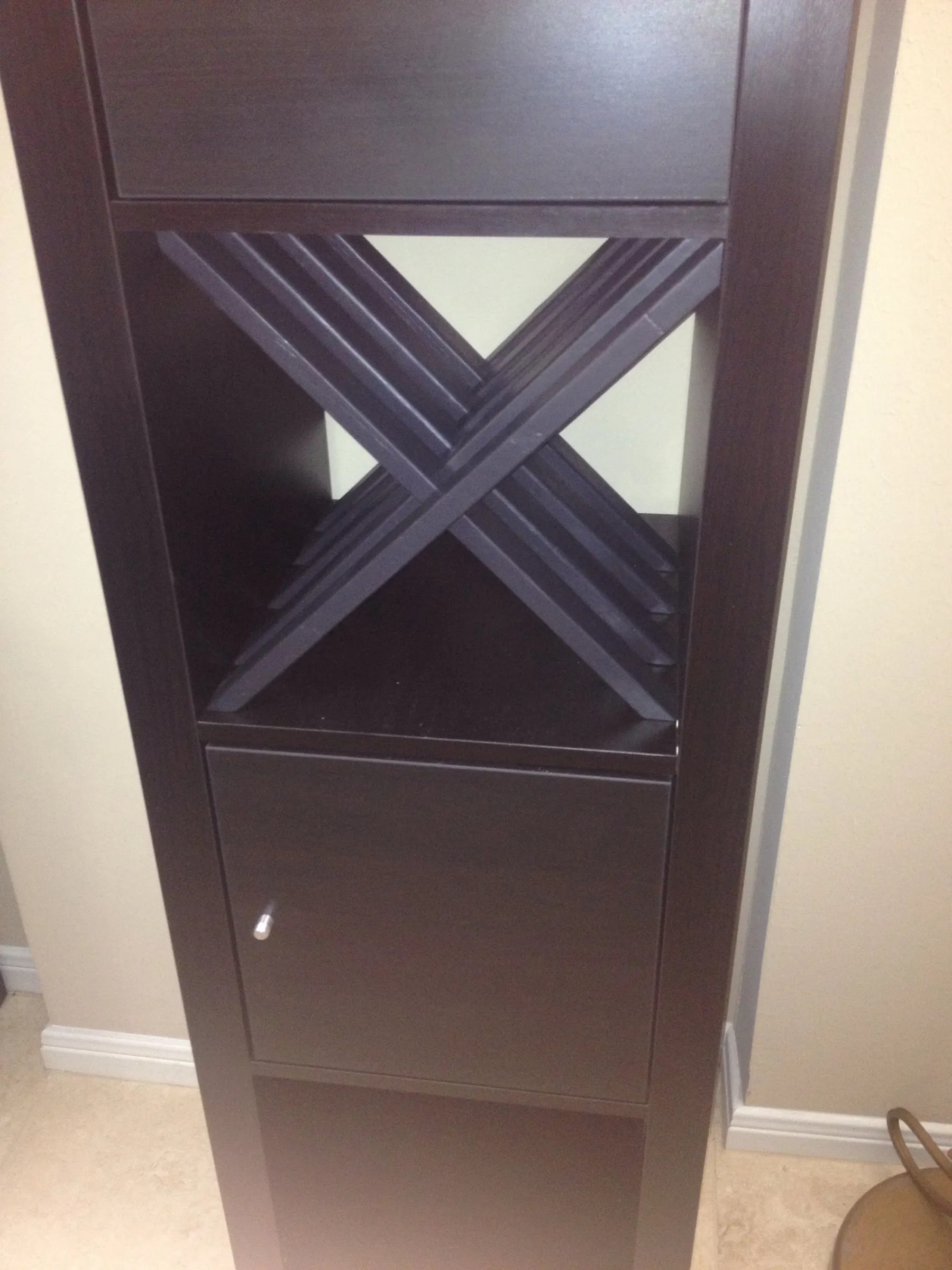 IKEA Hack EXPEDIT Wine Rack Instructables