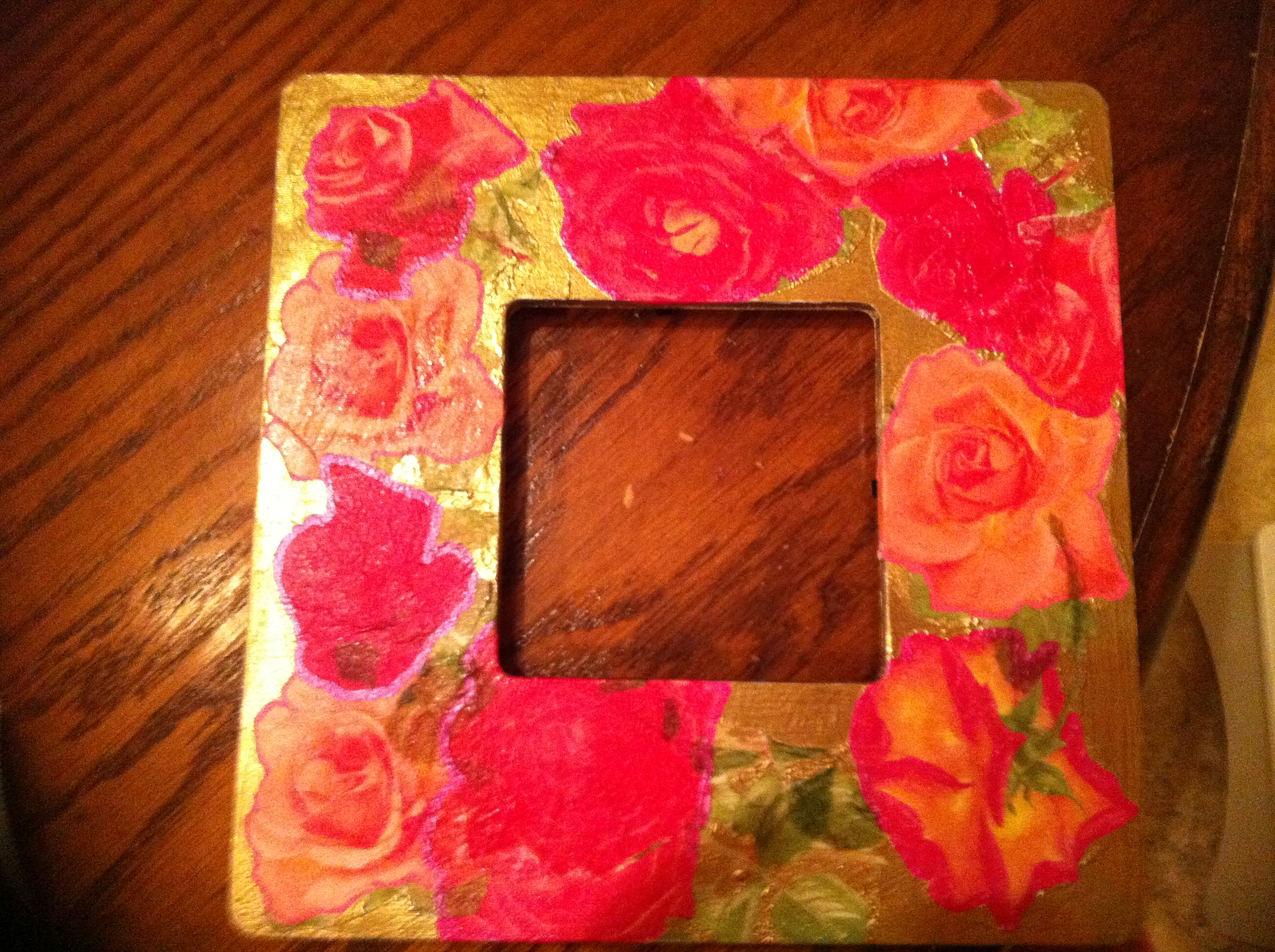 Decoupage Napkin Frames 5 Steps Instructables