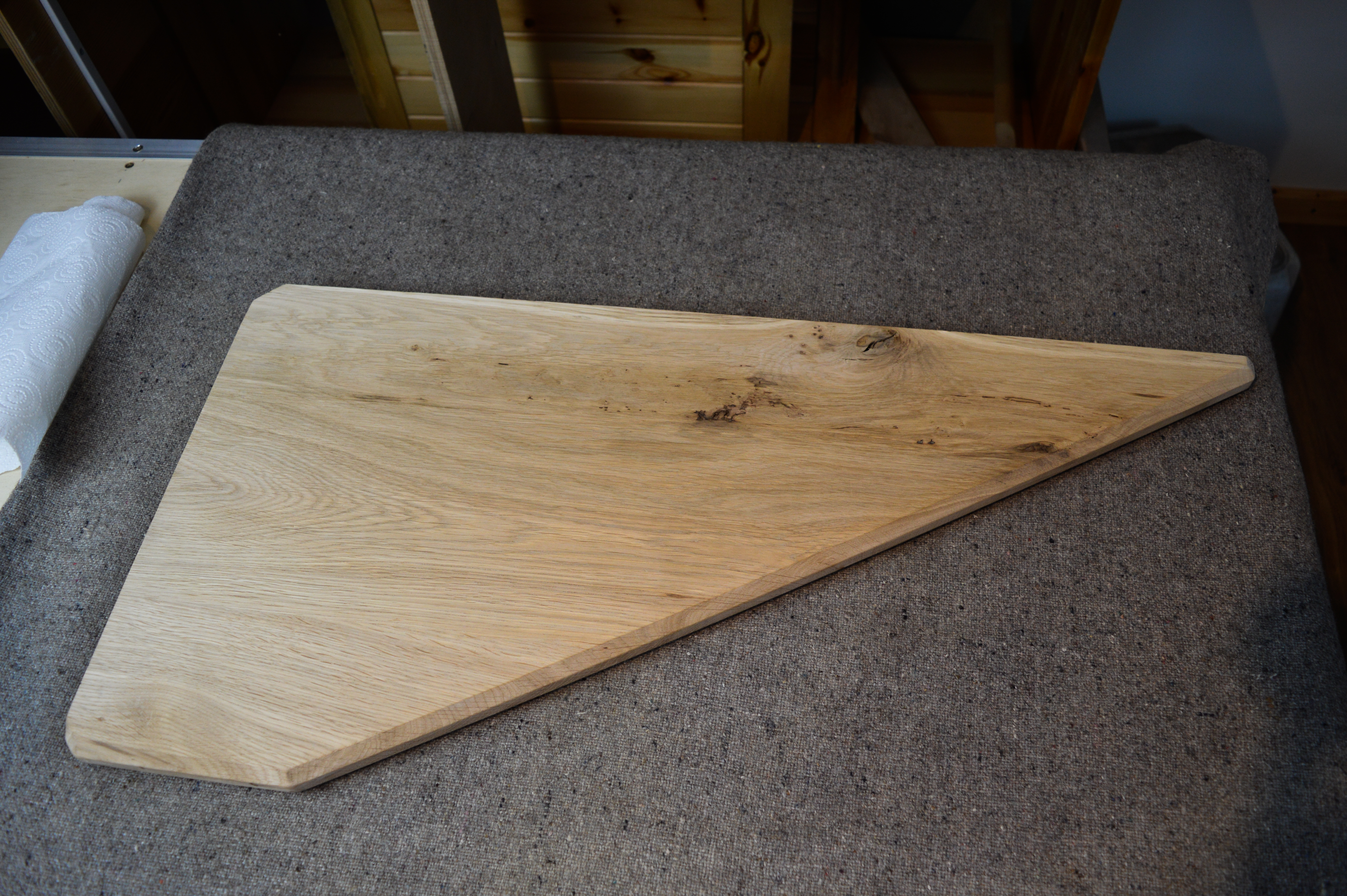 Beautiful White Oak Floating Corner Shelf 10 Steps (with Pictures