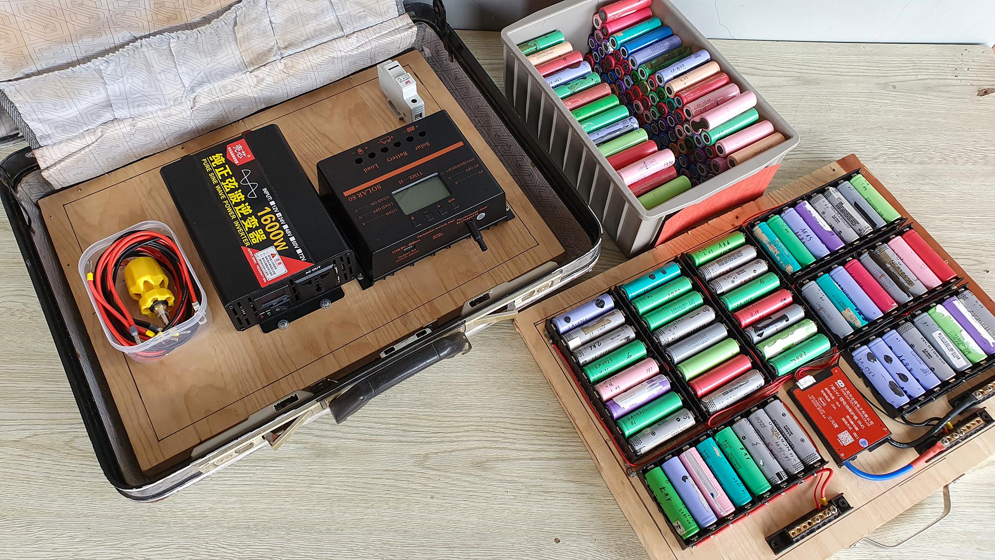 Lowcost Portable Power Station From Old Laptop Batteries 8 Steps