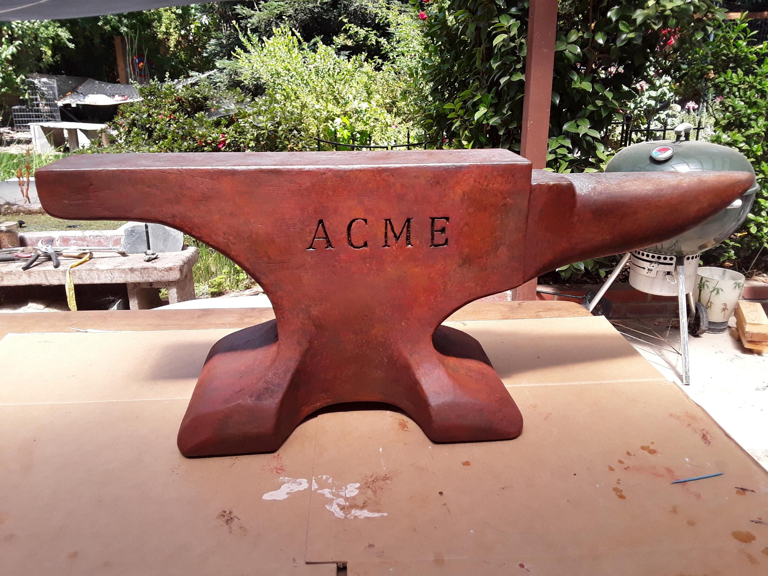 ACME Anvil Prop From Recycled Styrofoam 6 Steps (with Pictures