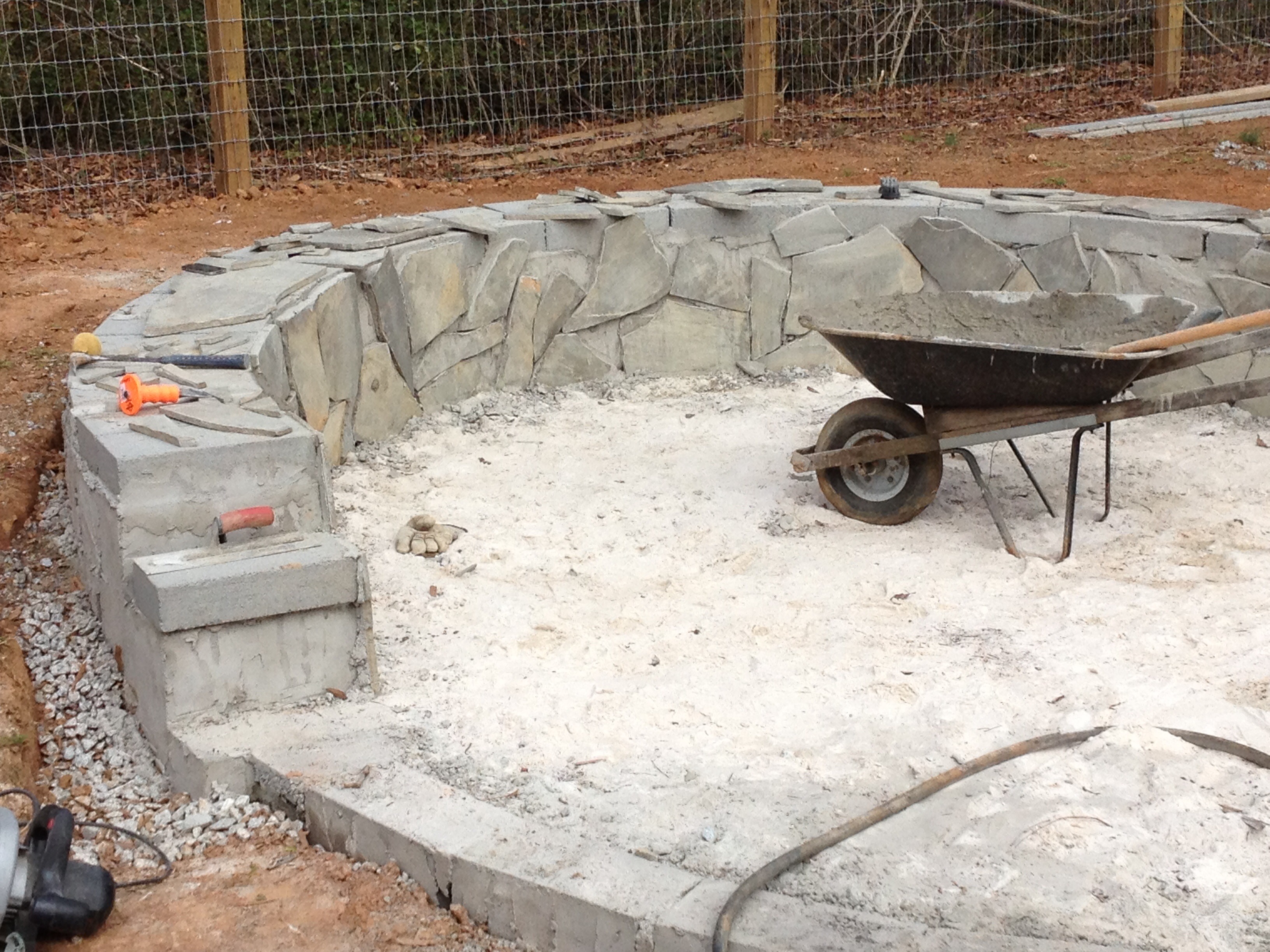 Stone Veneer Fire Pit Patio 11 Steps (with Pictures) Instructables
