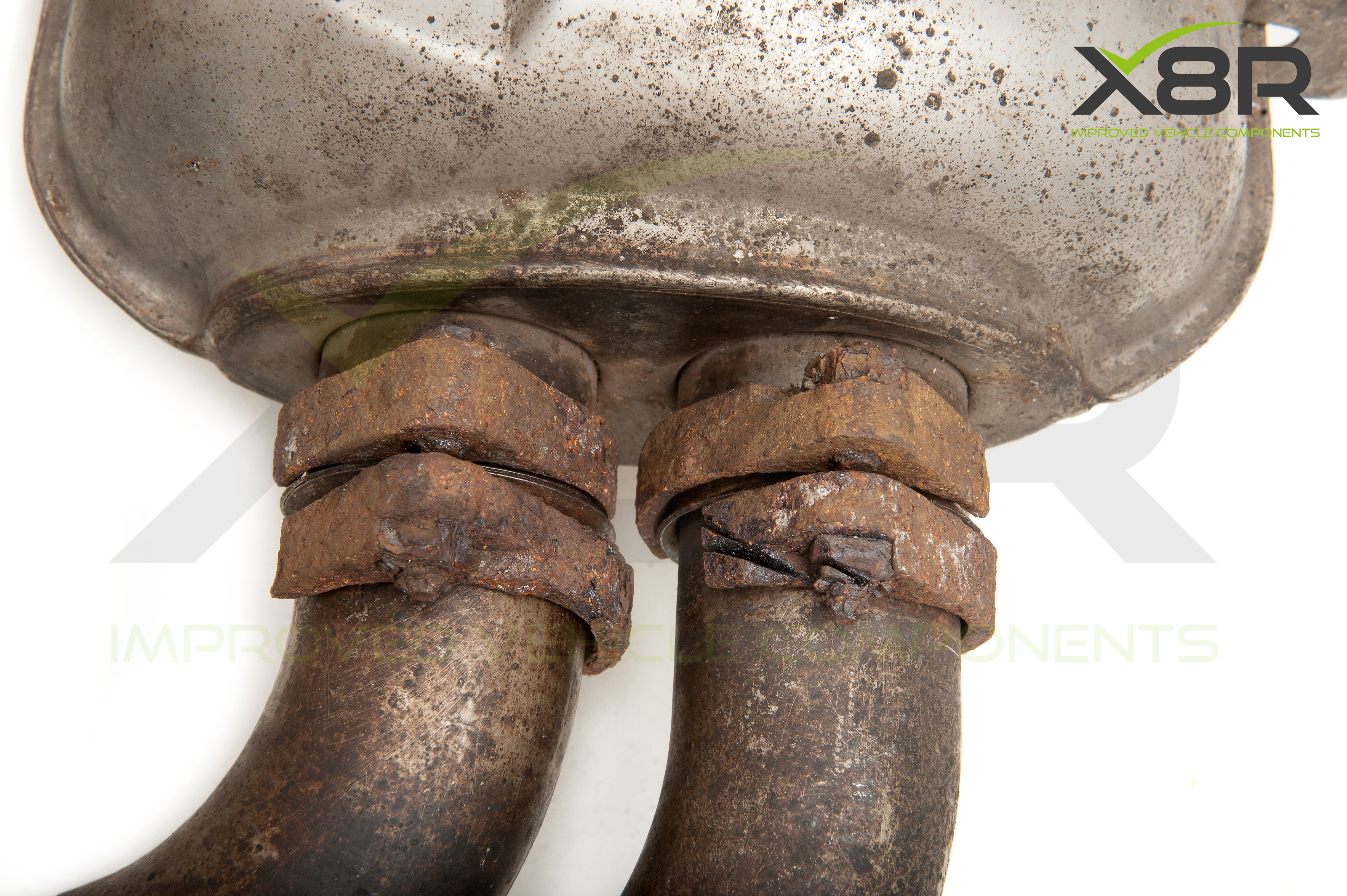 BMW E46 M3 Exhaust Muffler Back Box Flange Rusted Corroded Flanges Repair Kit Install Fitting