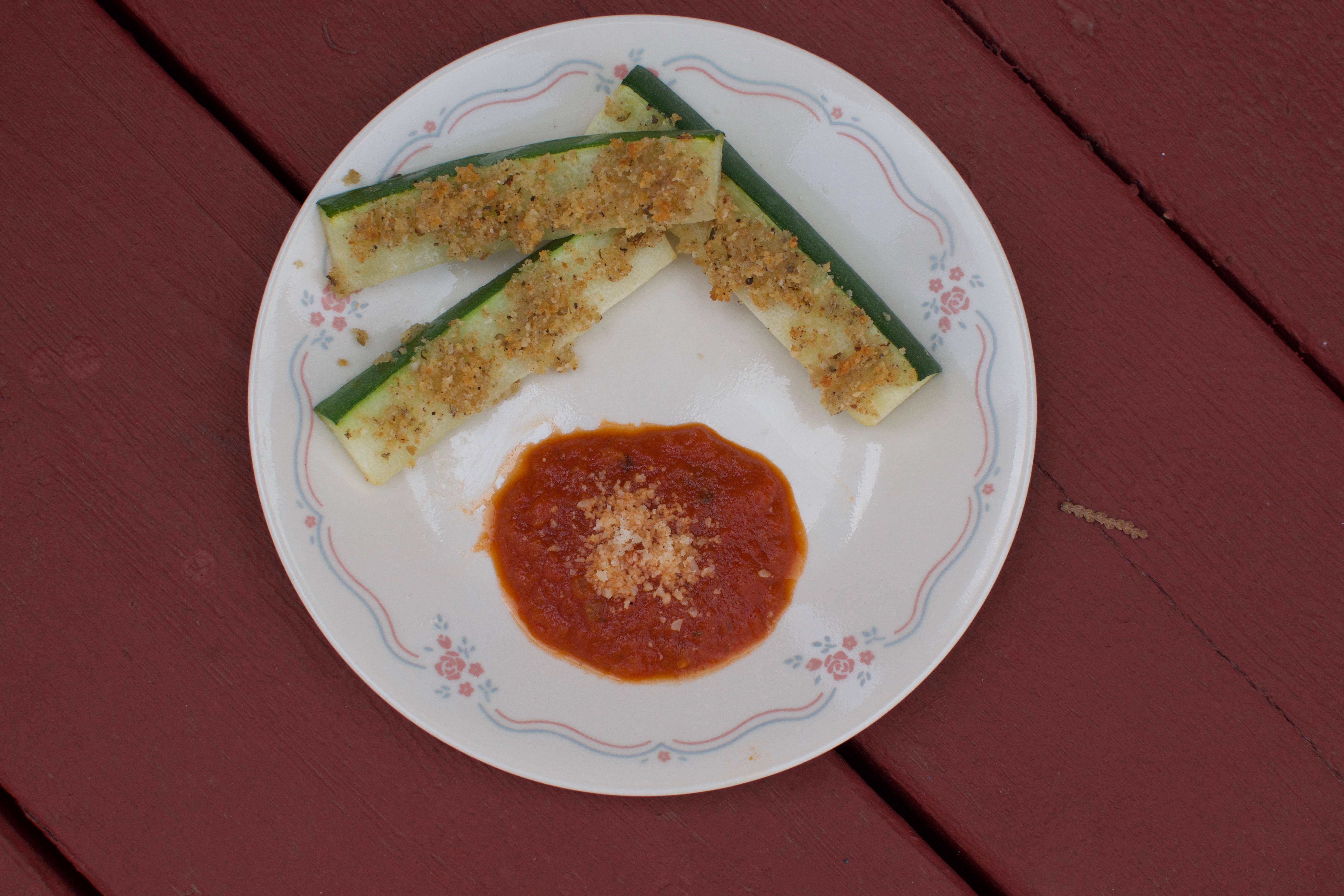 Garlic Parmesan Zucchini Sticks (from the Garden!) 7 Steps (with
