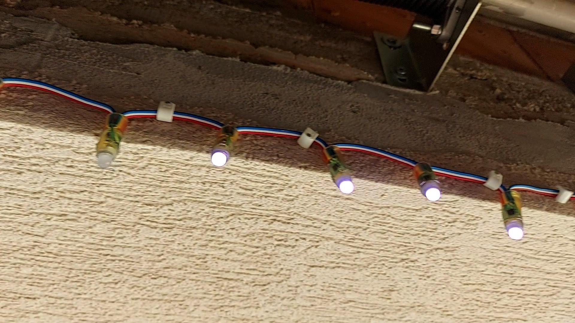 NeoPixel Garage Door Christmas Lights 5 Steps Instructables