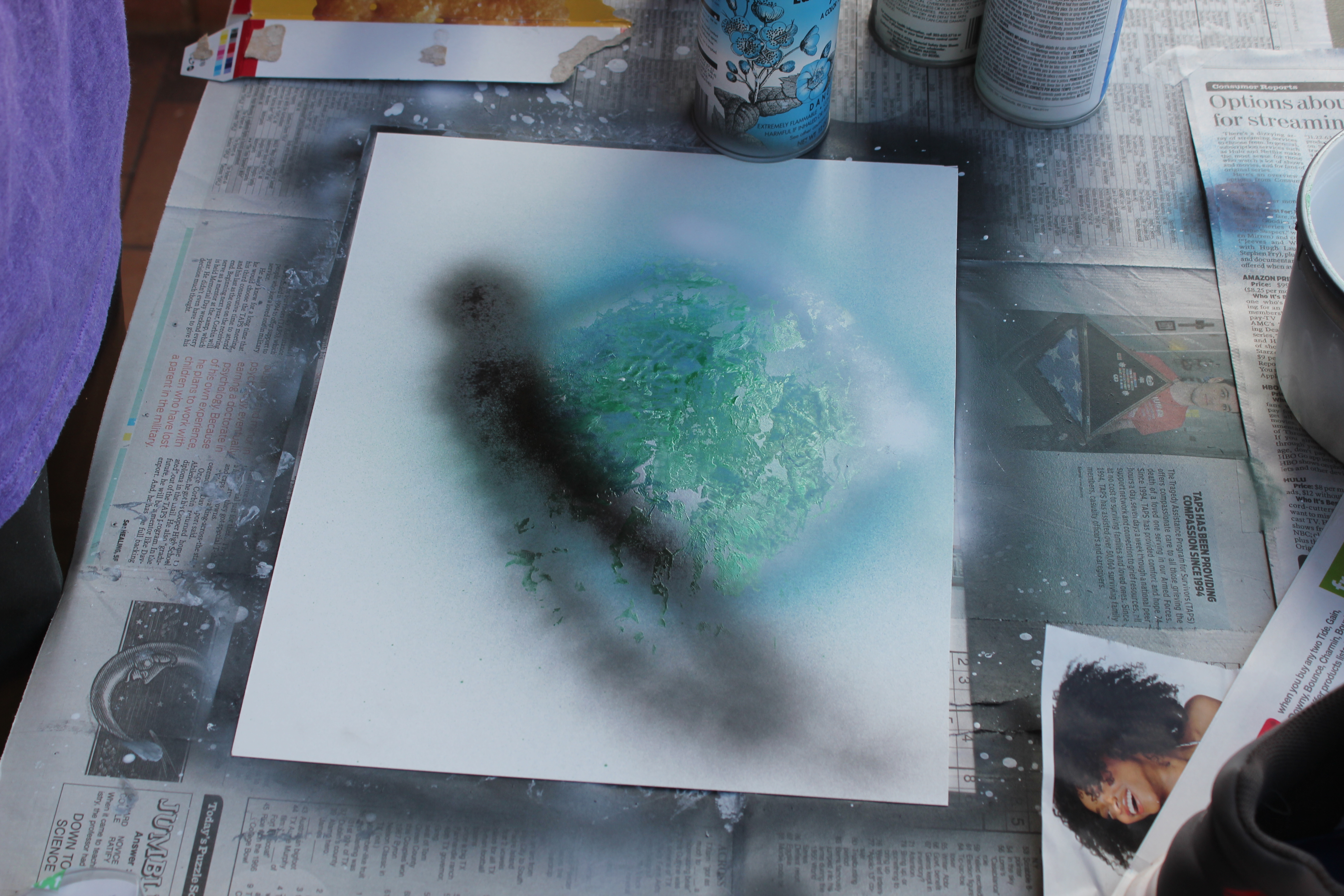 Can You Spray Paint Poster Board