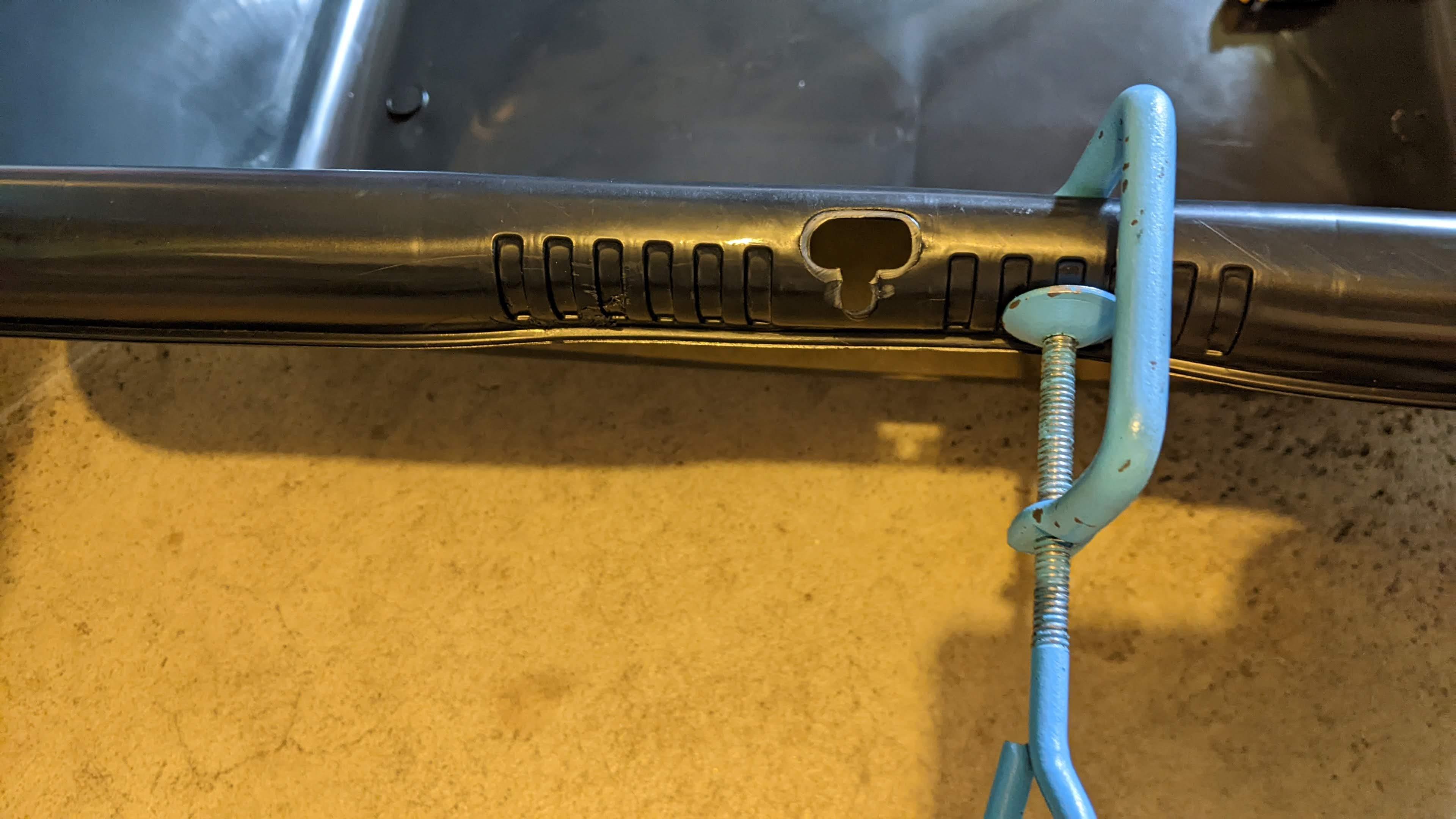 Fit Cement Mixing Bin Using Hair Dryer Into Critter Nation Cage 8