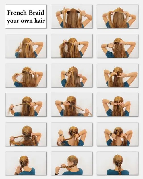 French Braid Step By Step