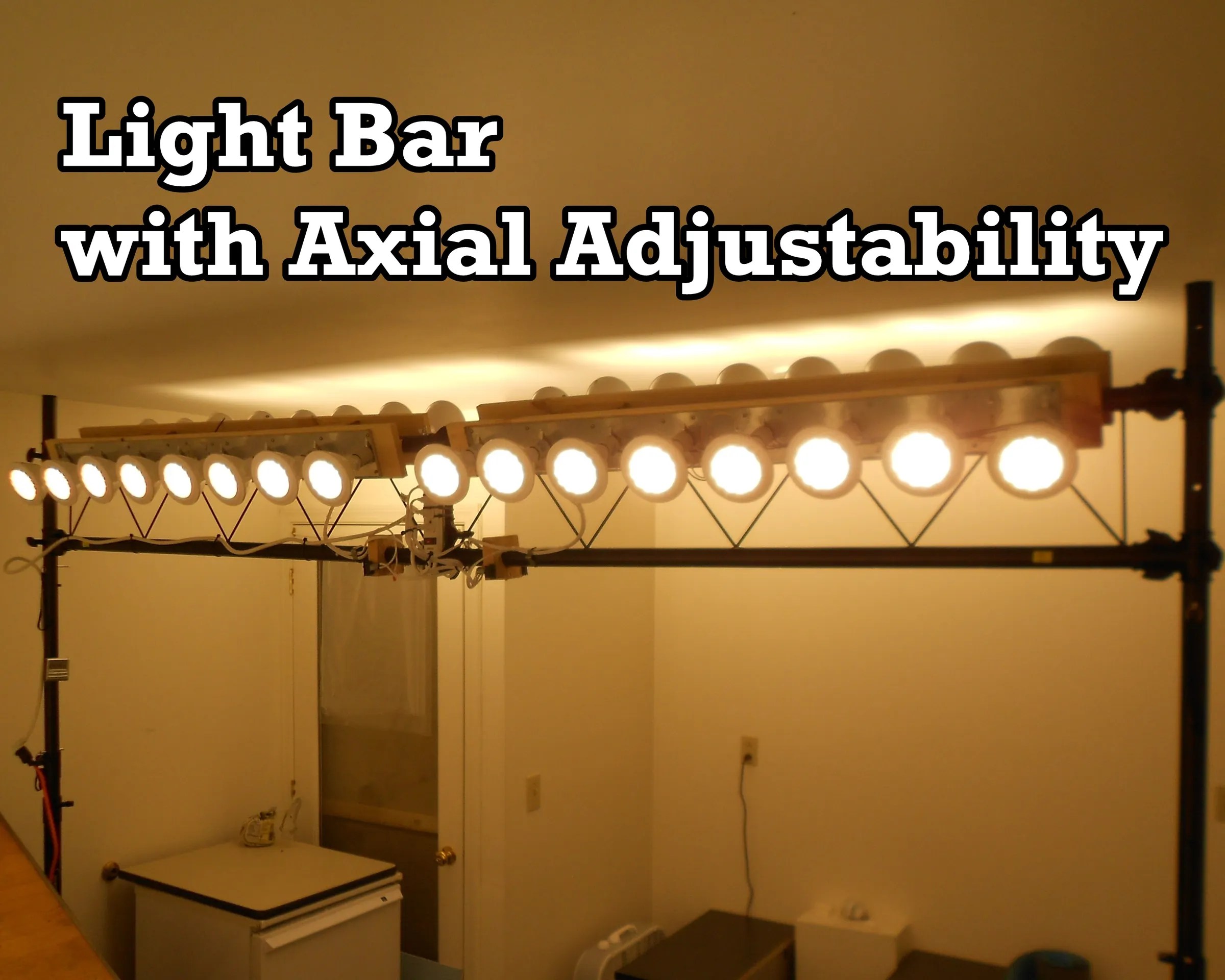 Light Bar With Axial Adjustability : 7 Steps (with Pictures