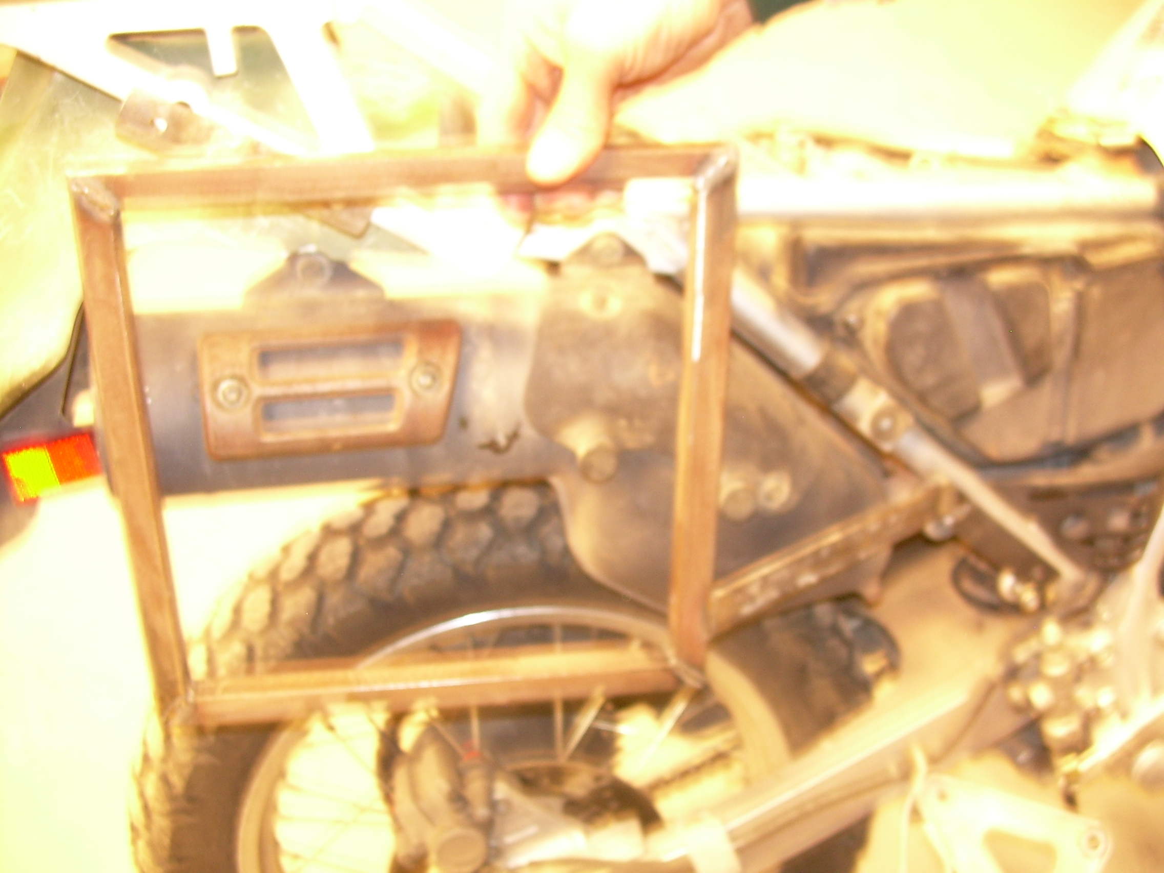 Motorcycle Panniers Made Out of Plastic Ammo Boxes 7 Steps