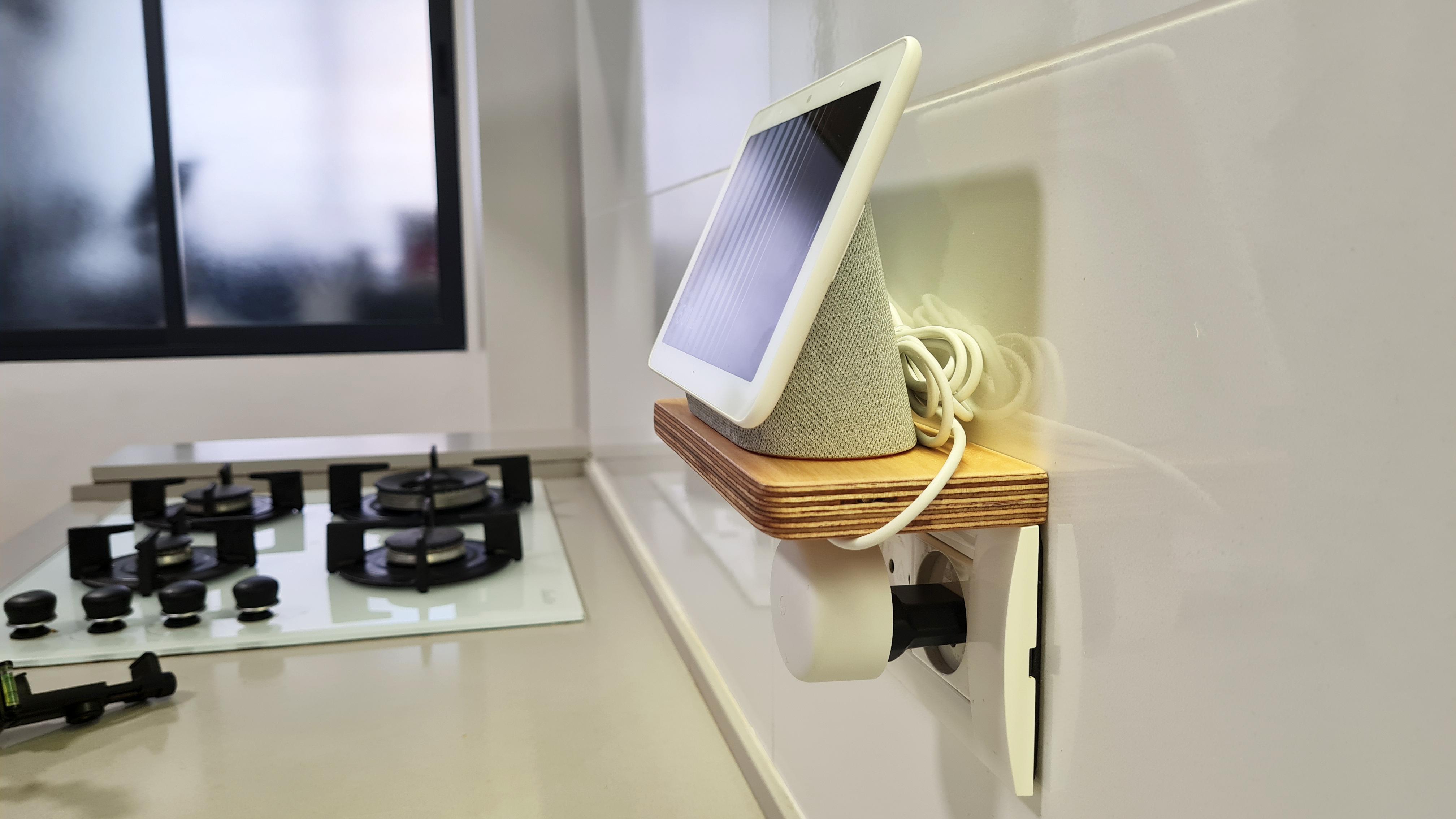 Small Wooden Floating Shelf HACK NO Drilling NO Glue Google Nest