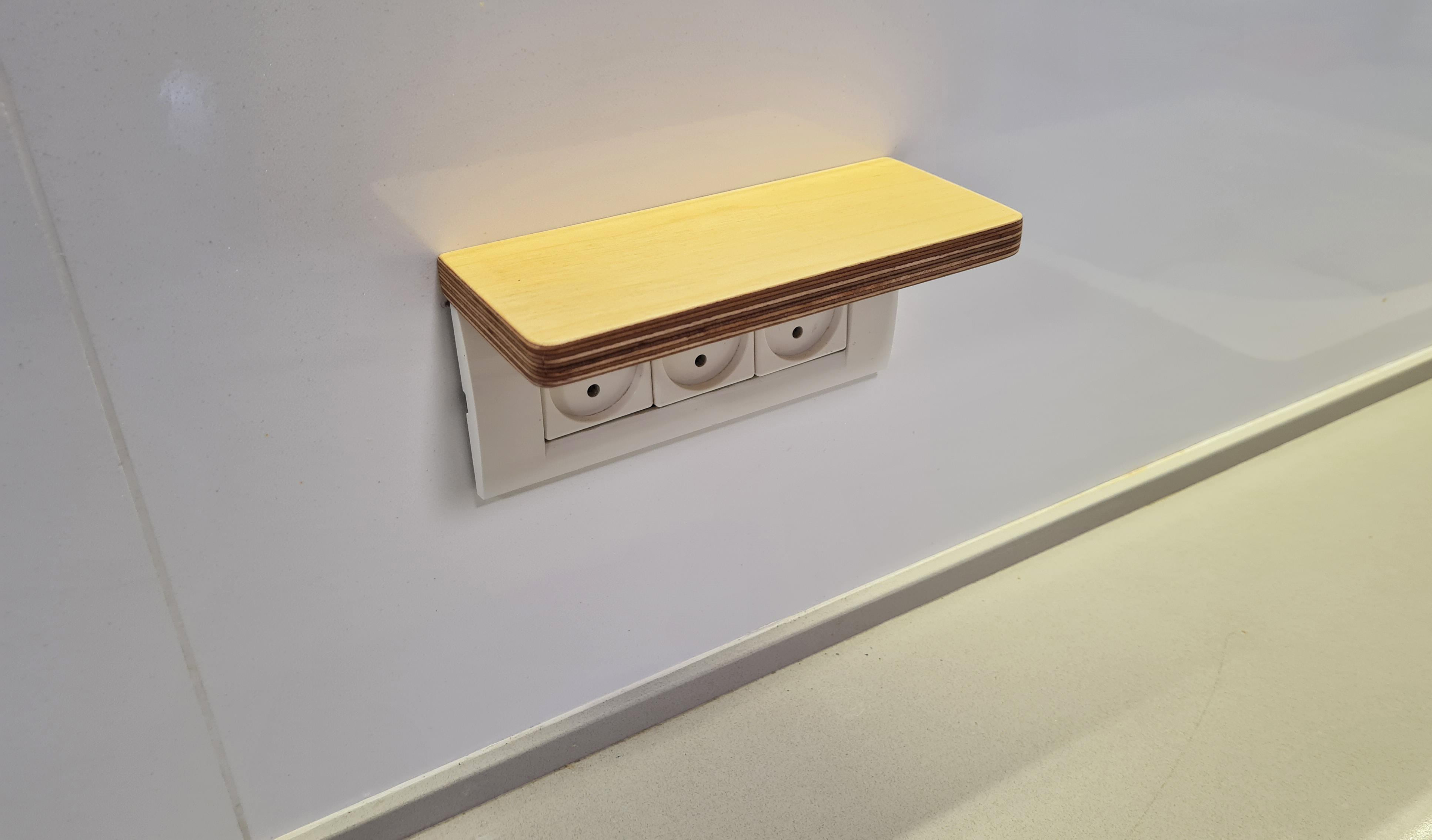 Small Wooden Floating Shelf HACK NO Drilling NO Glue Google Nest