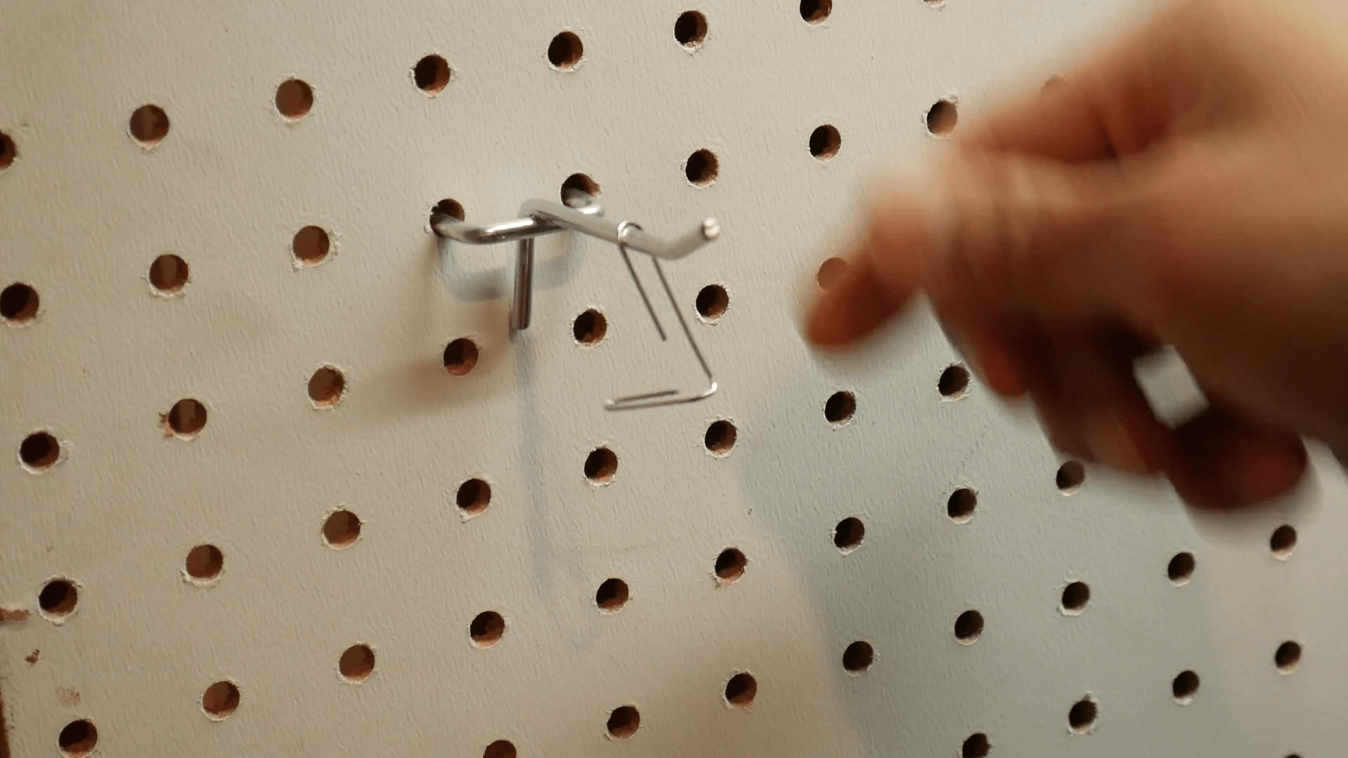 Keep Pegboard Hooks From Falling Out, How to Quickly Secure Any