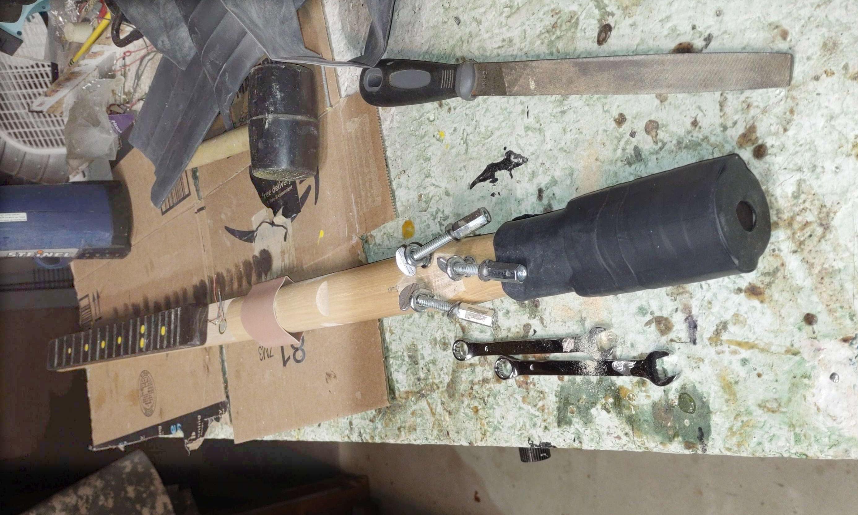 3 String Guitar Made From Hardware Store Parts the Sledgehammer 8