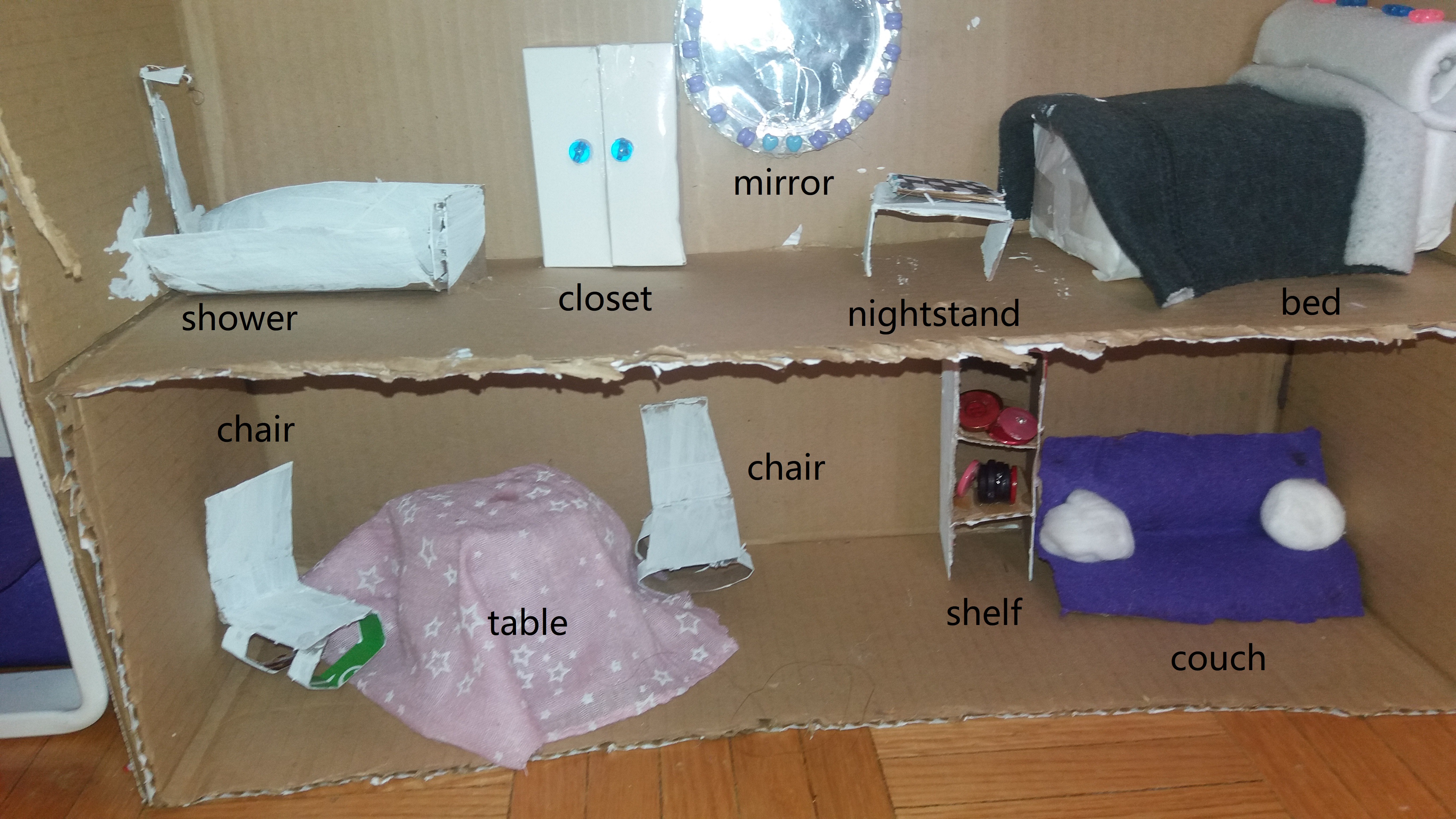 DIY Recycled Doll House 5 Steps Instructables