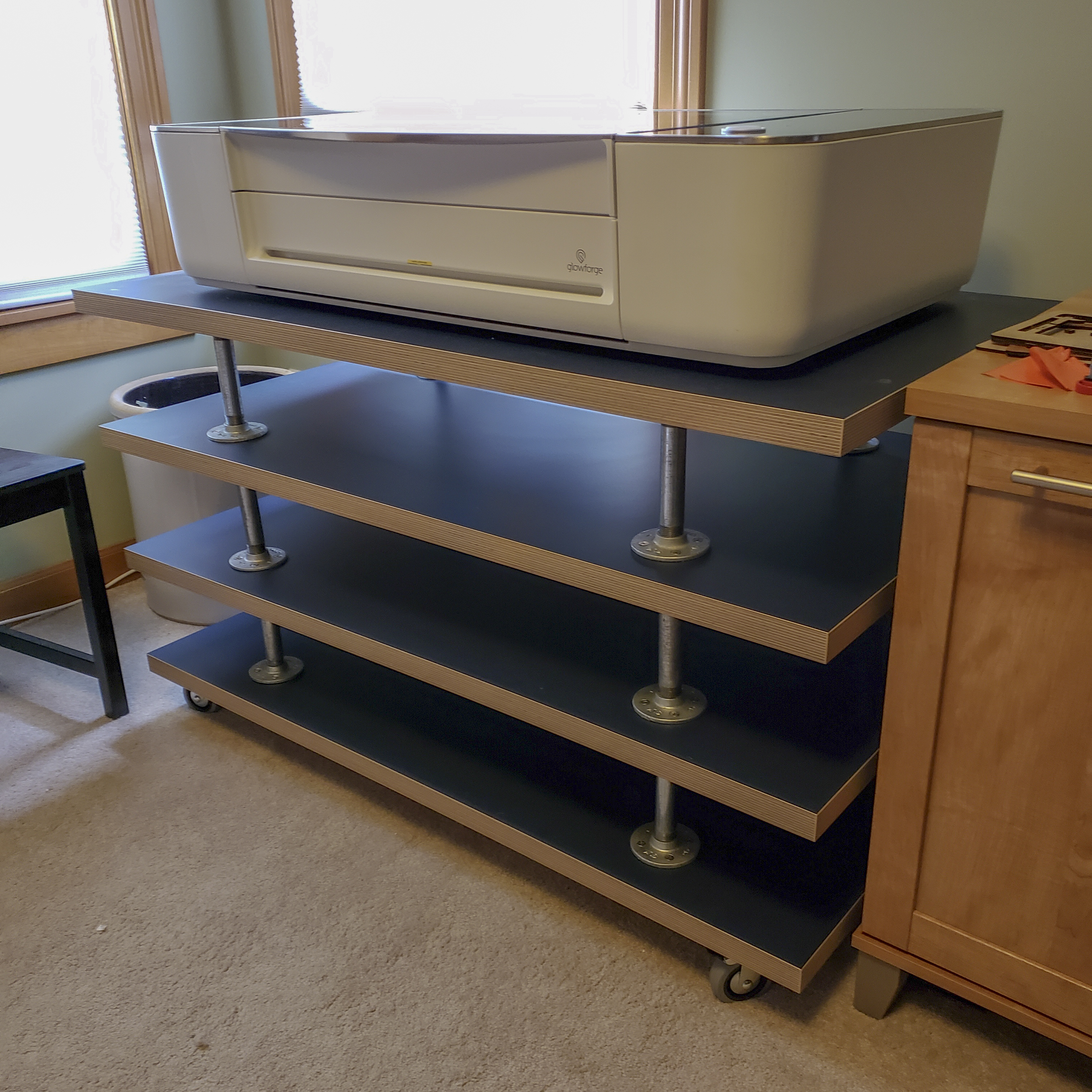 IKEA Tabletop Pipe Riser MultiLevel Table 4 Steps (with