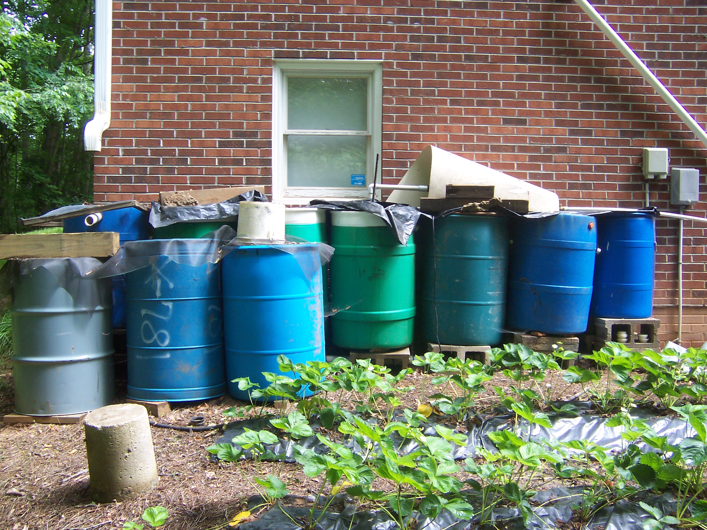 Multiple Rain Barrels Instructables
