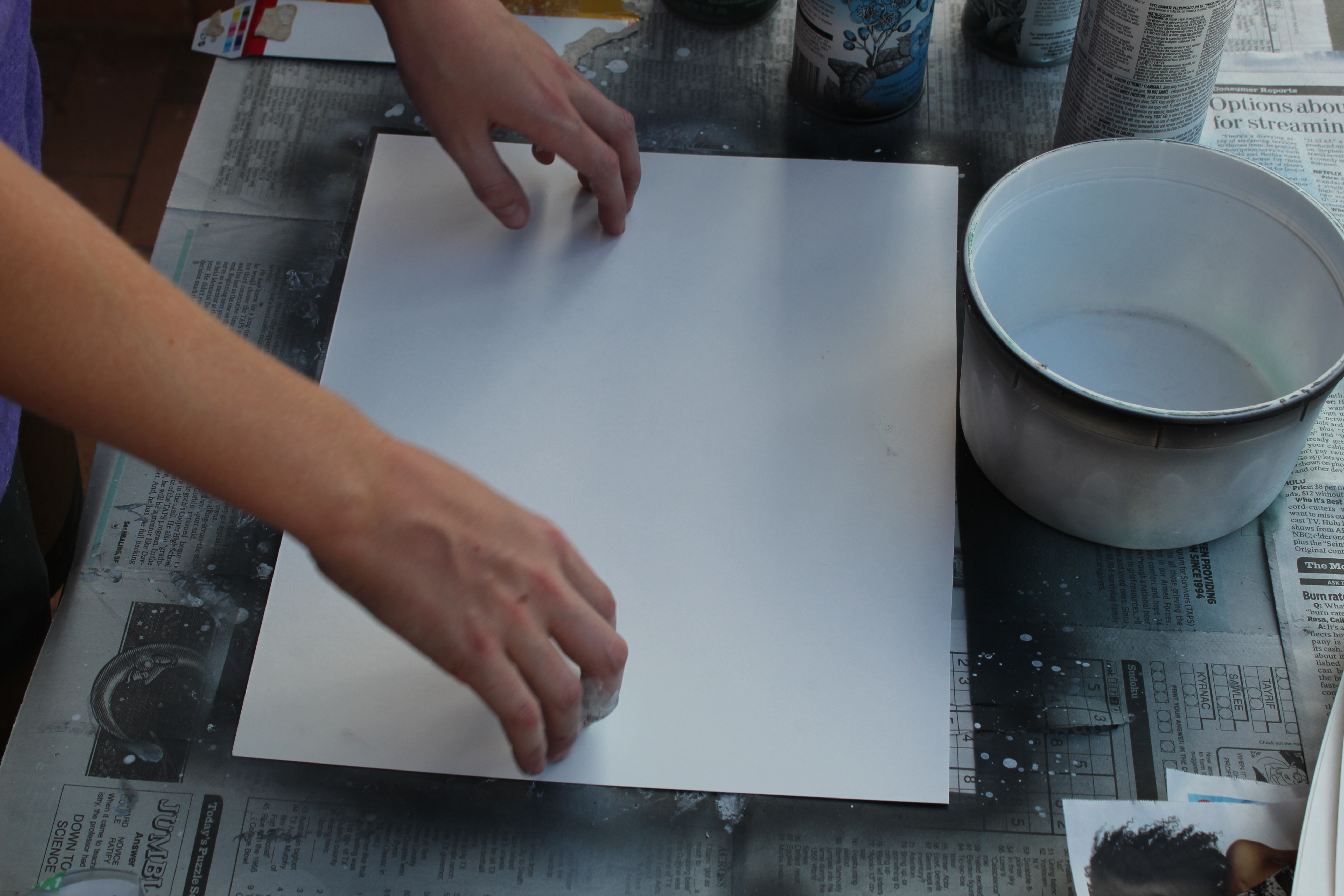 How To Paint Poster Board