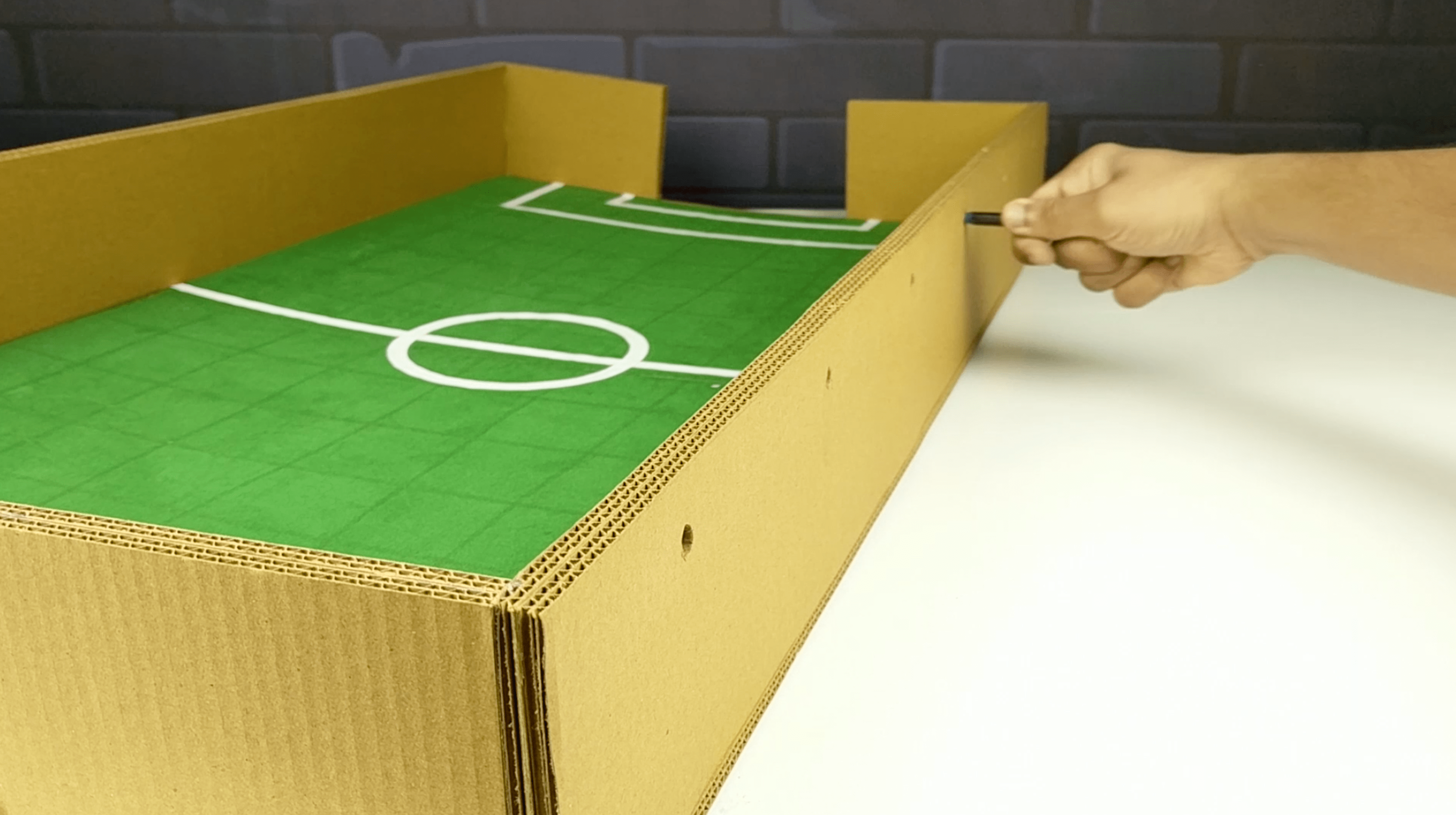 How to Make FOOSBALL Table Board Game From Cardboard DIY at HOME 16 Steps Instructables