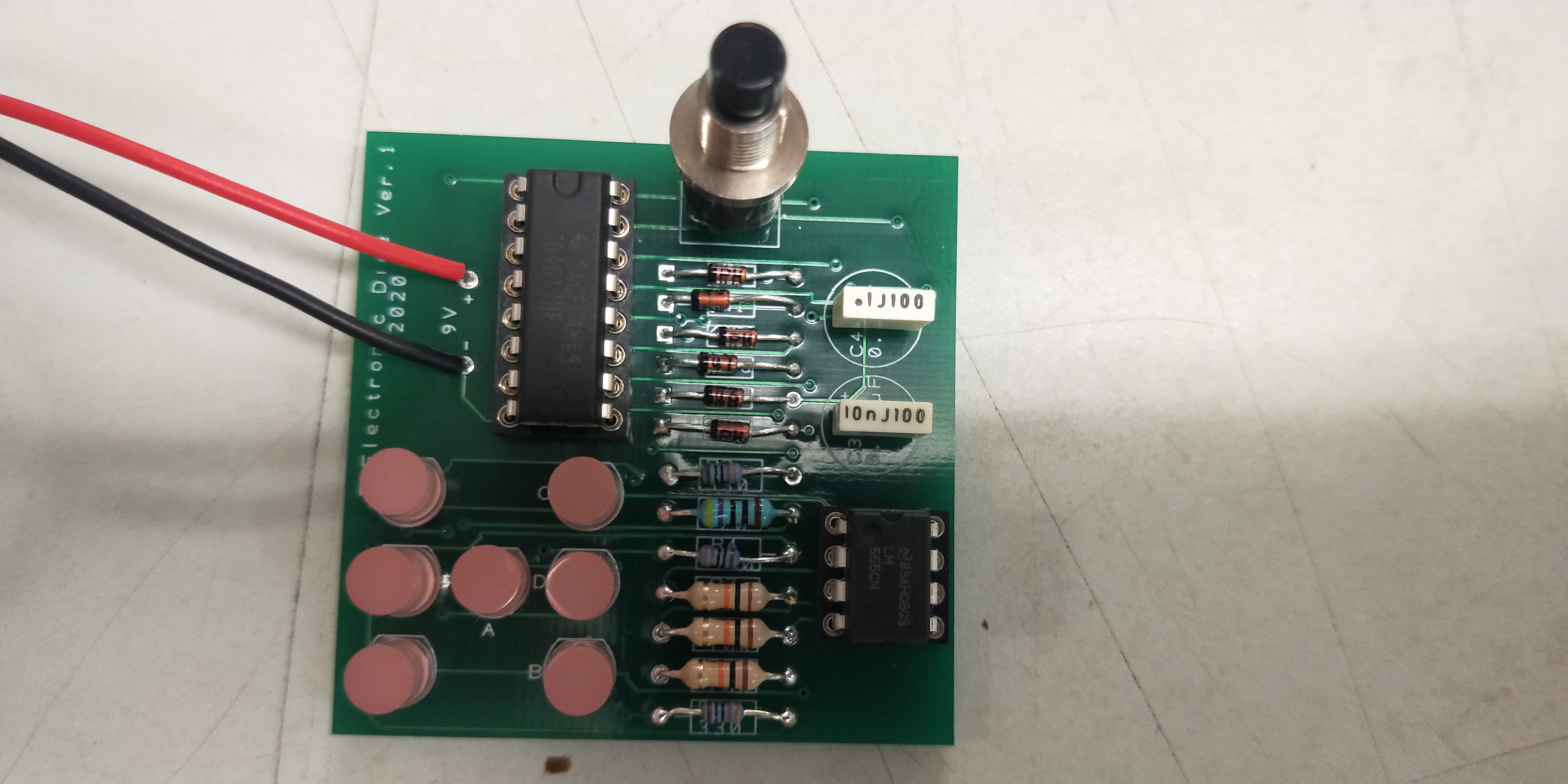Electronic Dice 555timer 4017 Counter 5 Steps Instructables