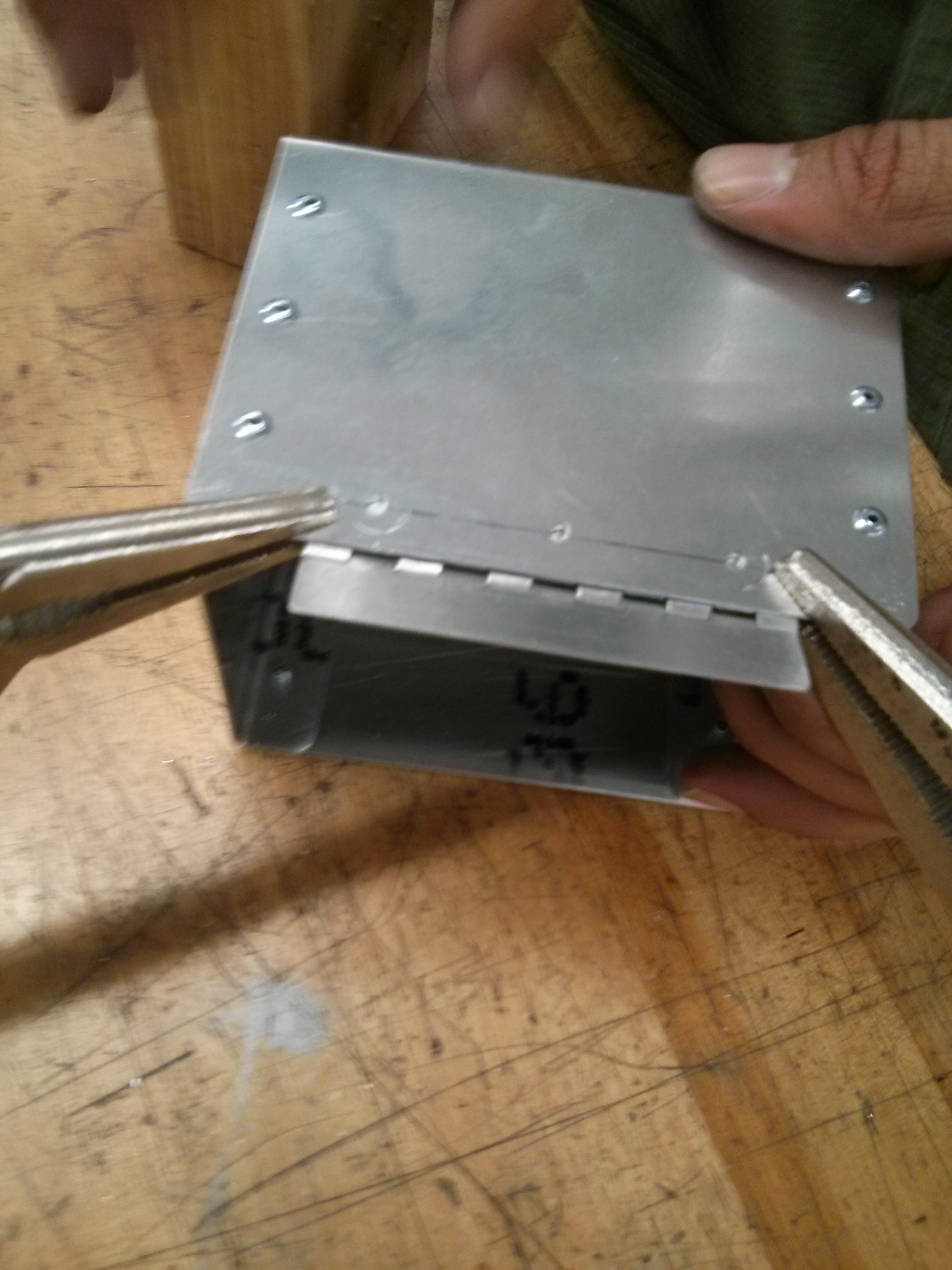 A Riveted Metal Box With Lid 11 Steps Instructables