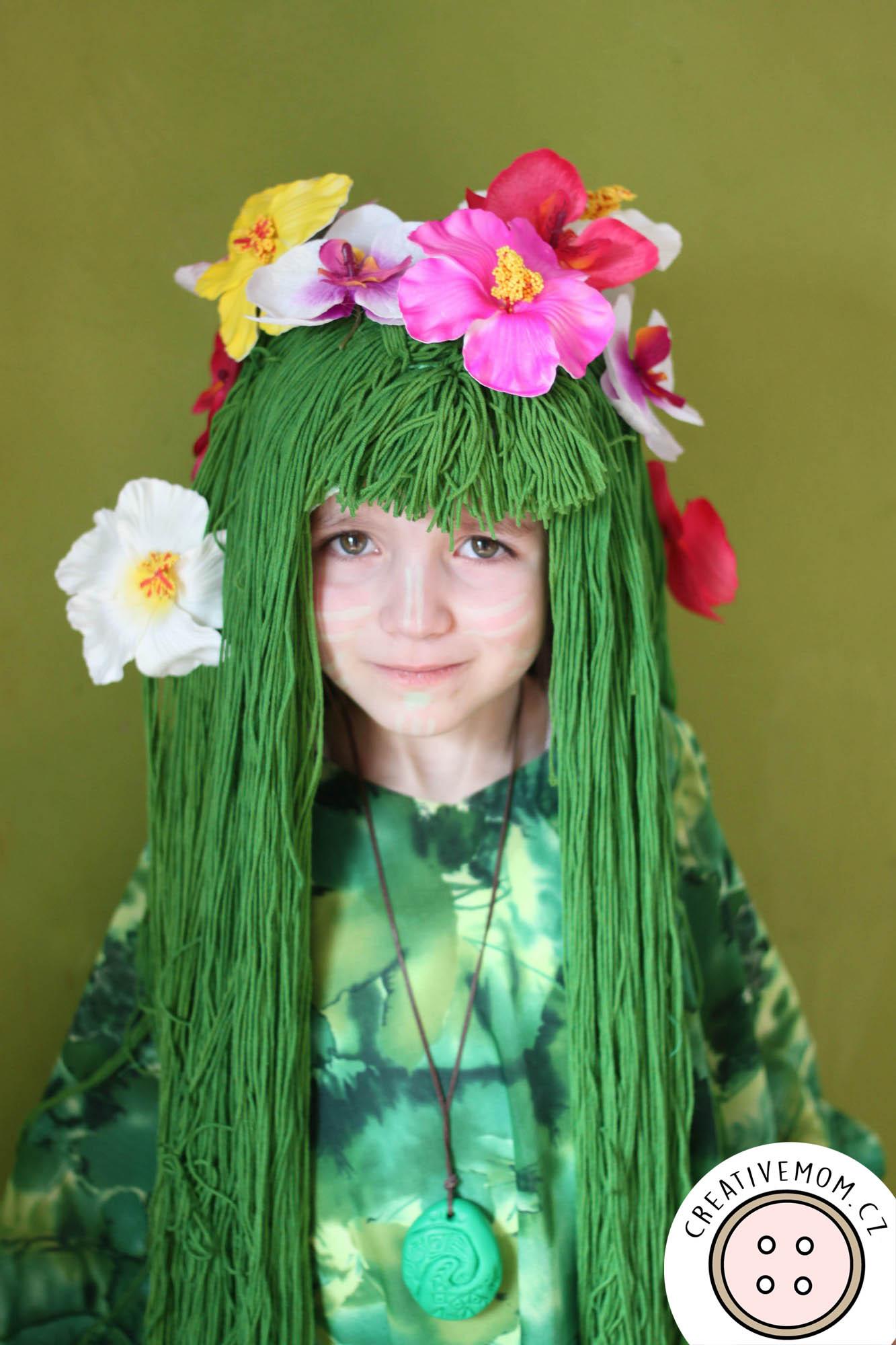 How to Make Yarn Wig Te Fiti Costume 6 Steps (with Pictures