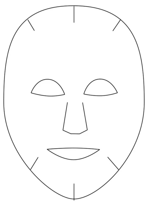 Full Face Mask Template Printable