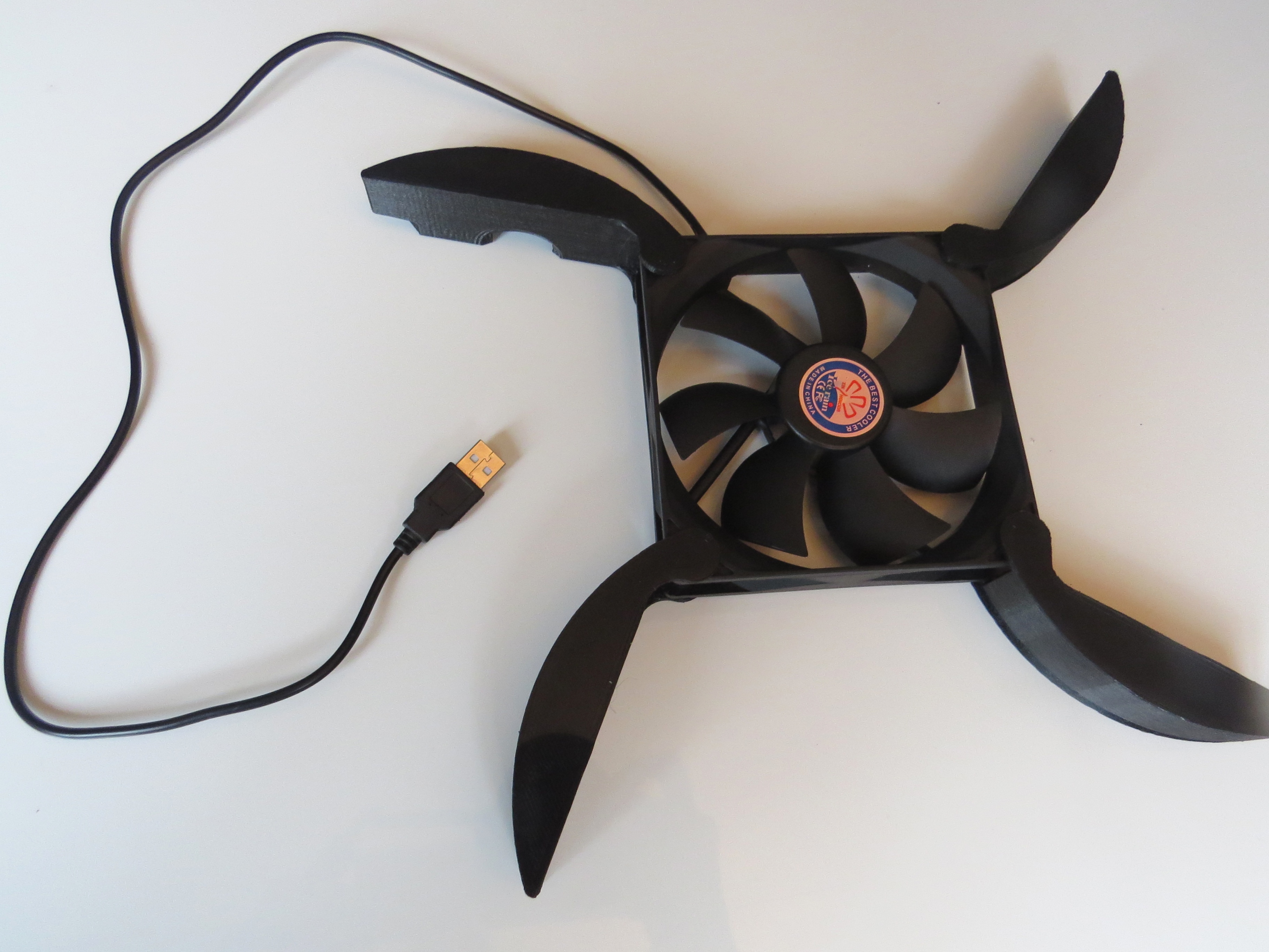 3D Printed Portable Laptop Cooler Pad Instructables