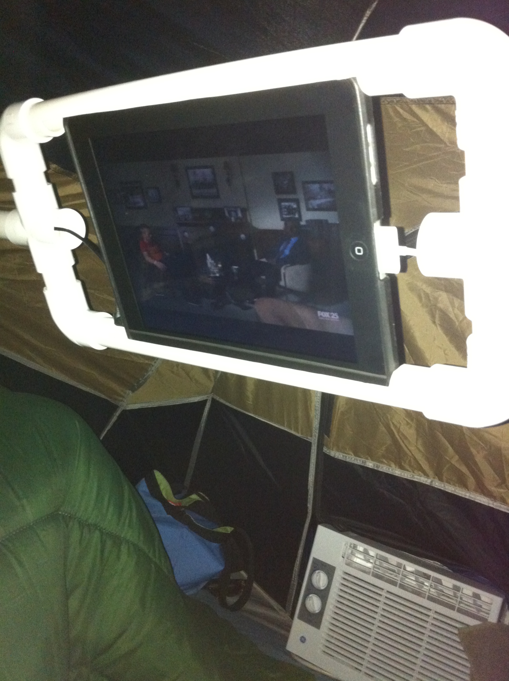 PVC IPad Holder and Mount for Tent Camping 6 Steps (with Pictures