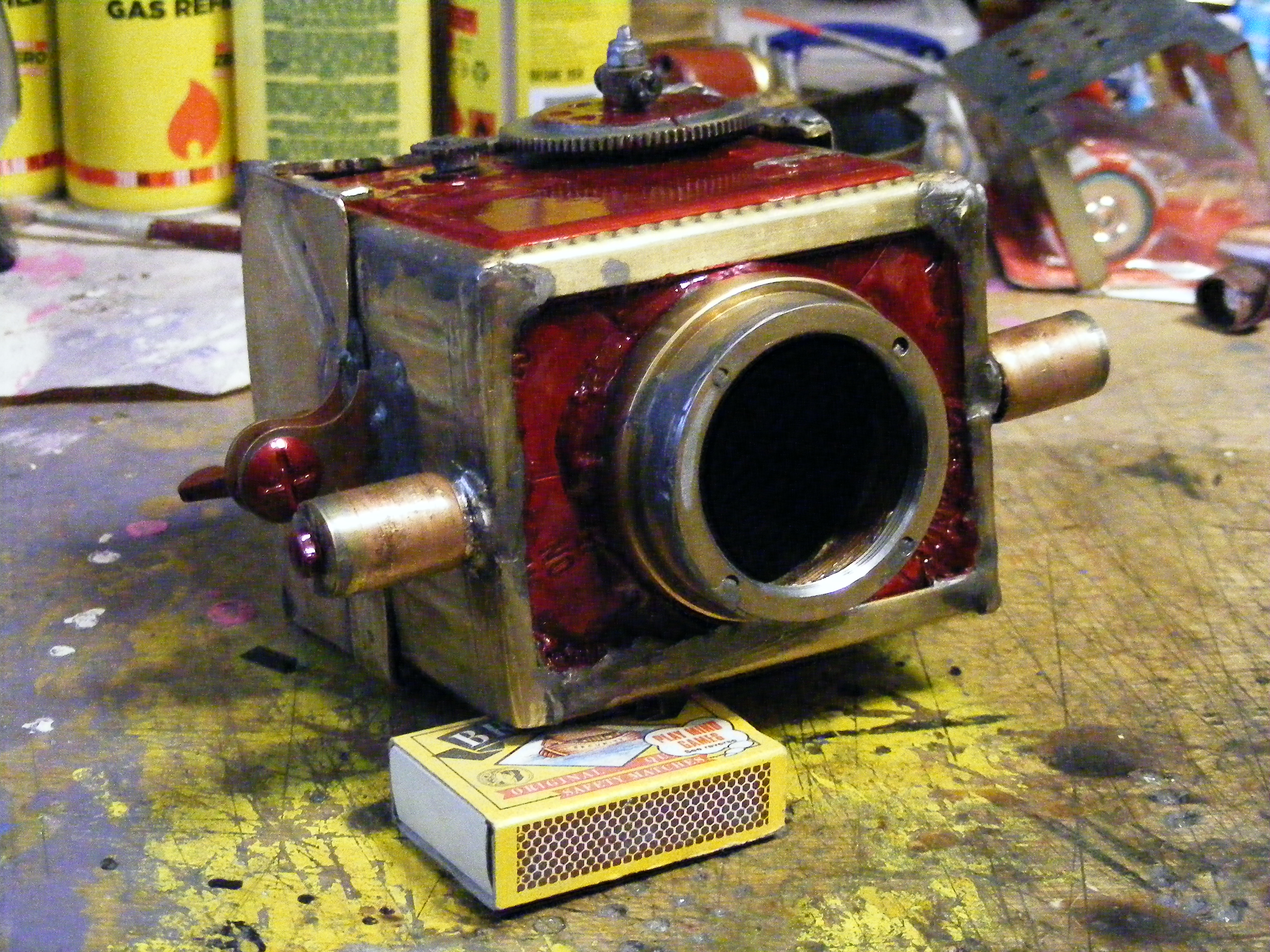 Build Shiney Brass Camera to Use Standard M42 Lenses on Posh Medium