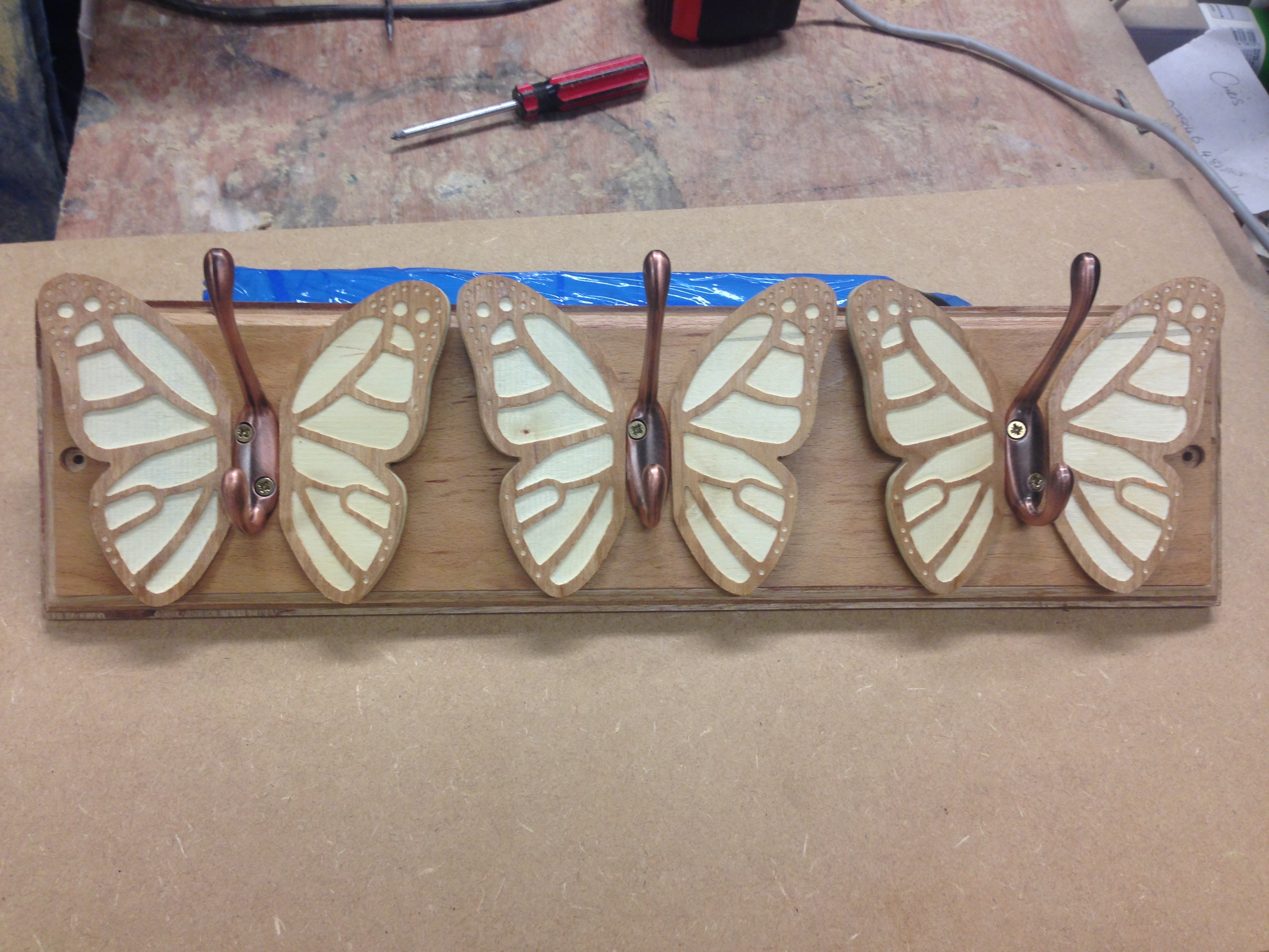 Butterfly Coat Rack From Off Cuts 4 Steps (with Pictures) Instructables