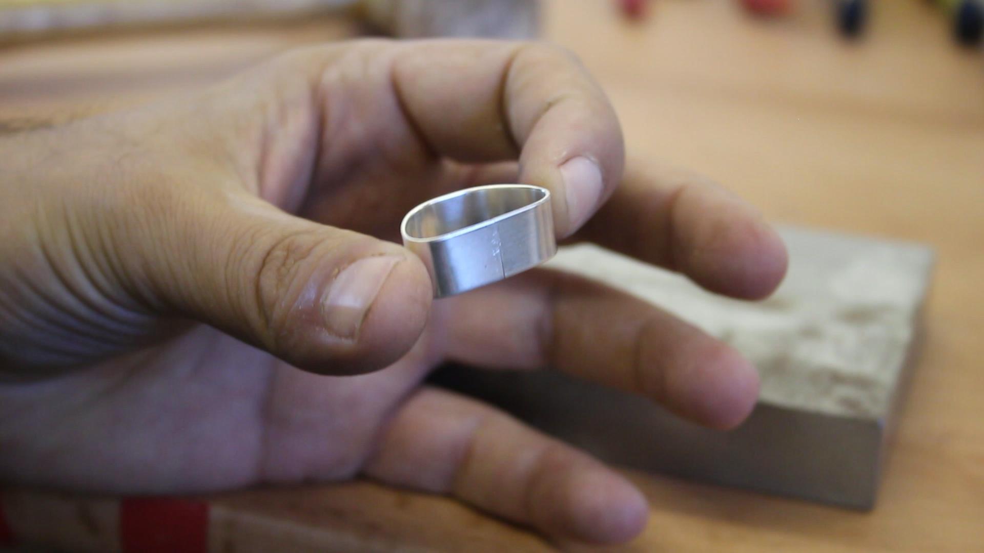 Damascus Steel and Silver Spinner Ring 11 Steps (with Pictures