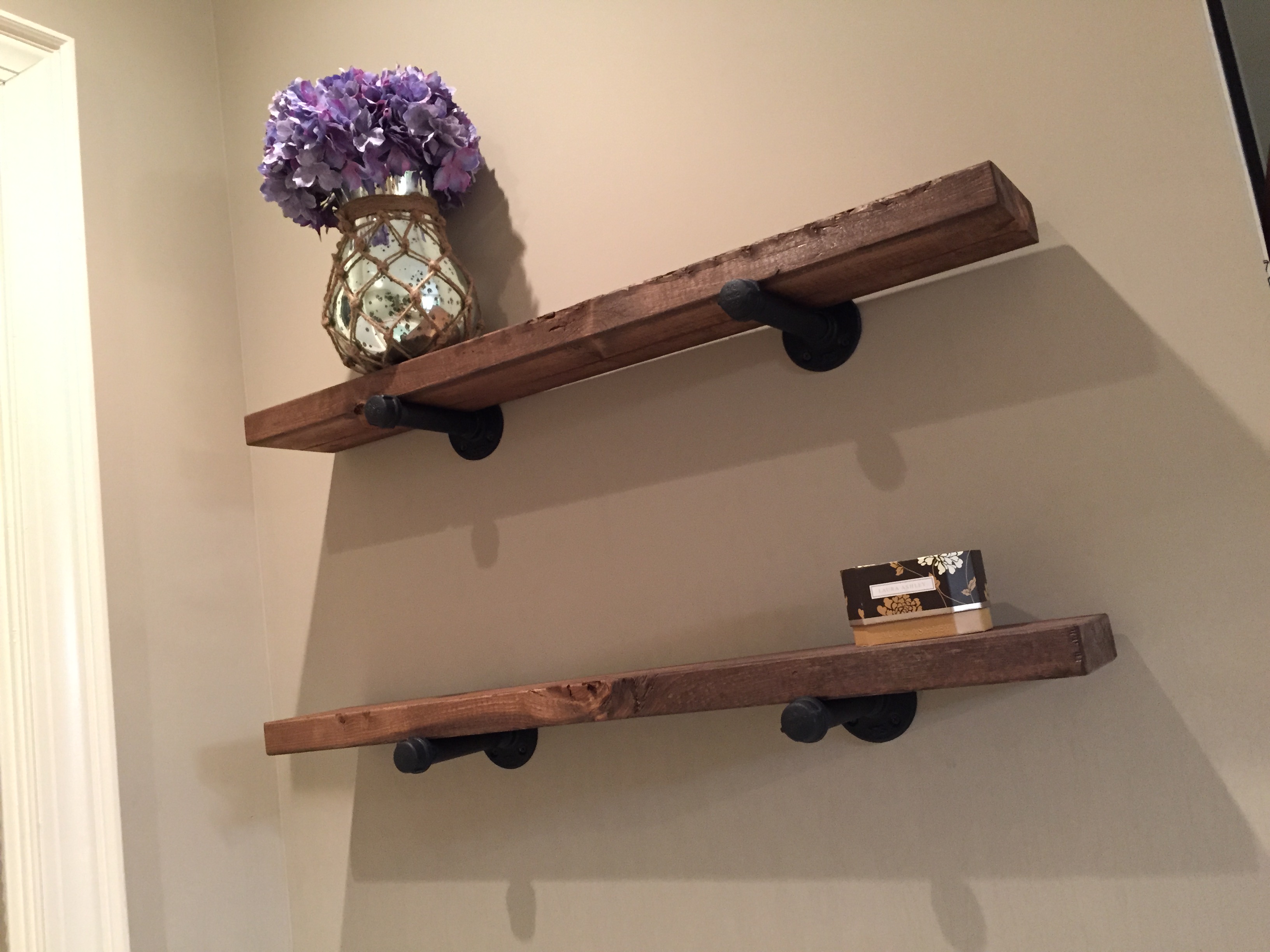 Simple Iron & Wood Shelves 4 Steps (with Pictures) Instructables