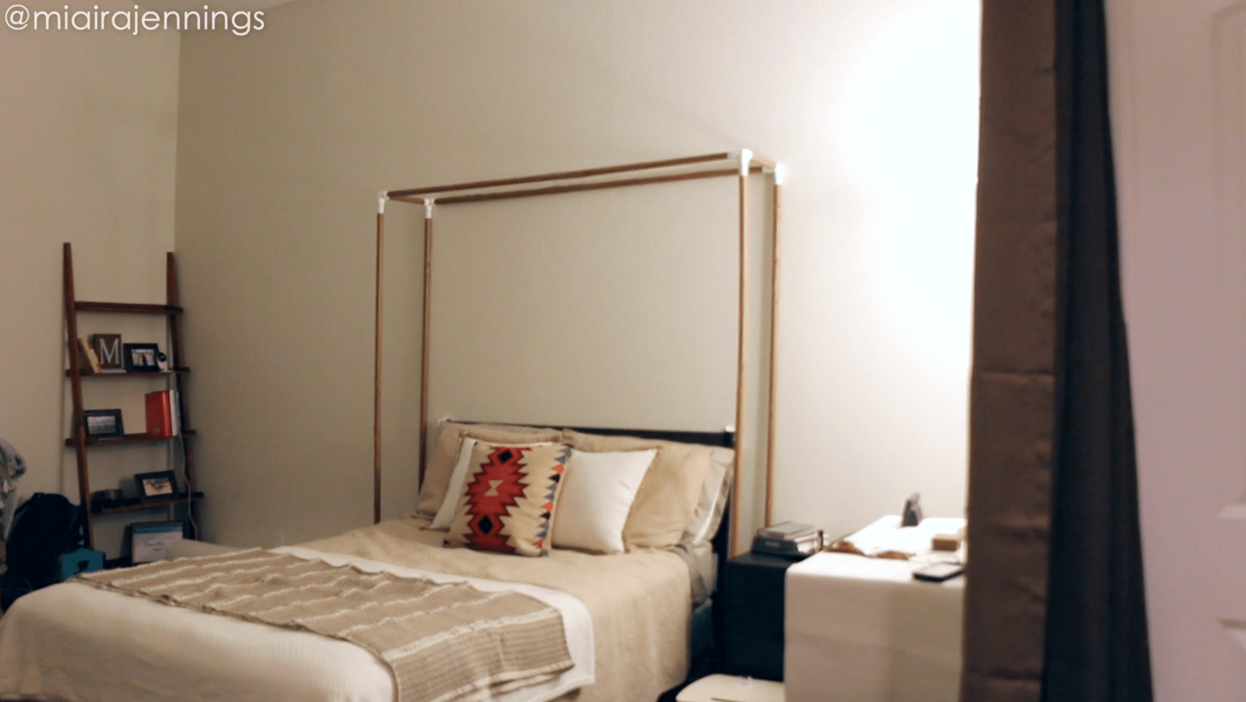 DIY Faux Wood PVC Pipes Bed Canopy 8 Steps (with Pictures) Instructables