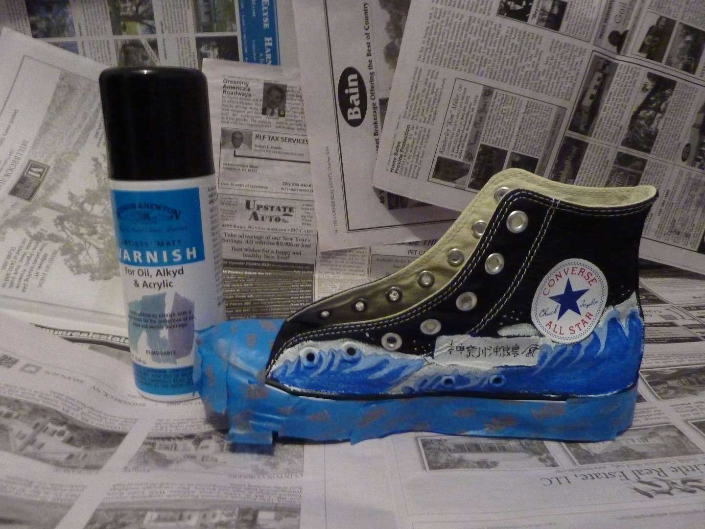 How I Paint Converse Shoes For My Shop!