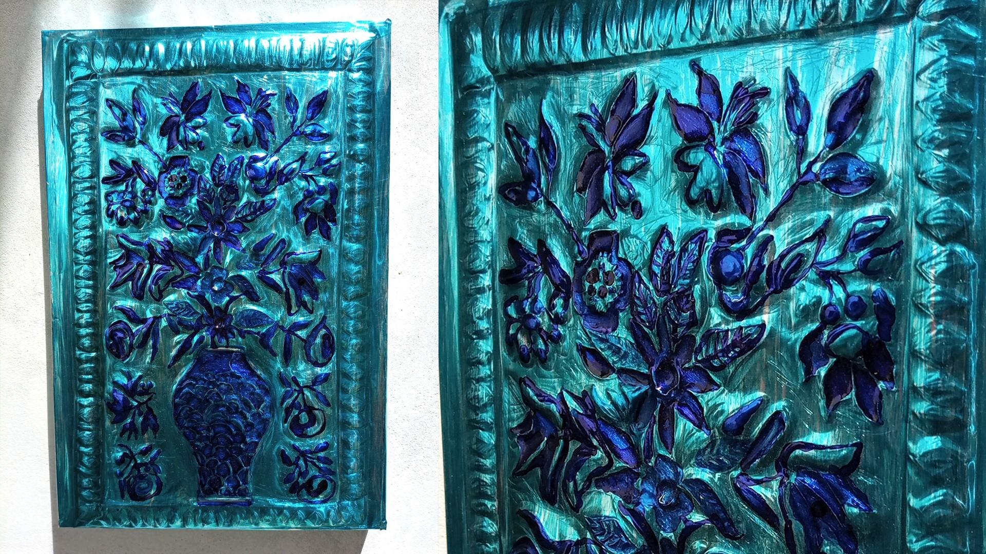 How to Make Embossed PaintingMetal Art 4 Steps Instructables