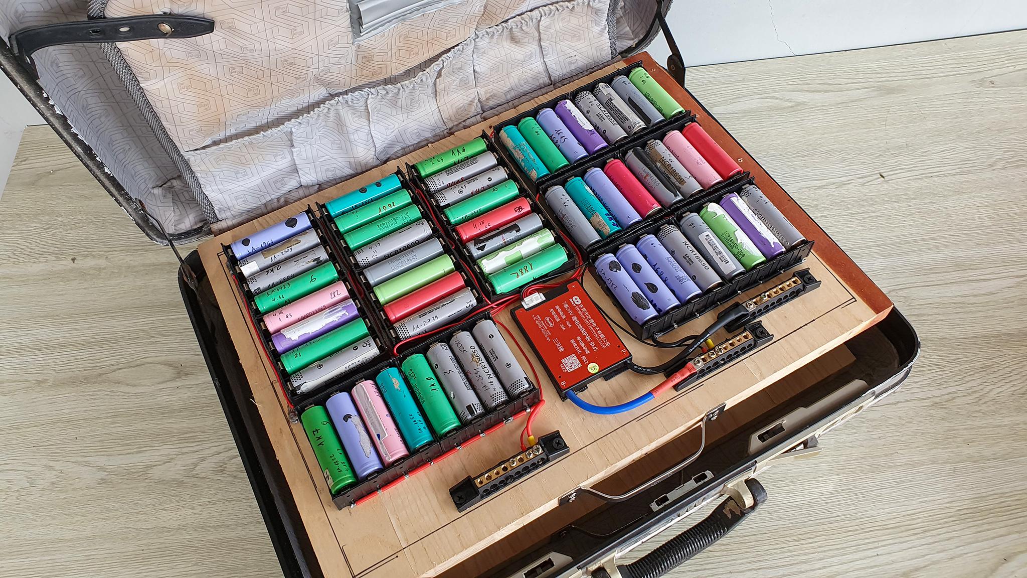 Lowcost Portable Power Station From Old Laptop Batteries 8 Steps