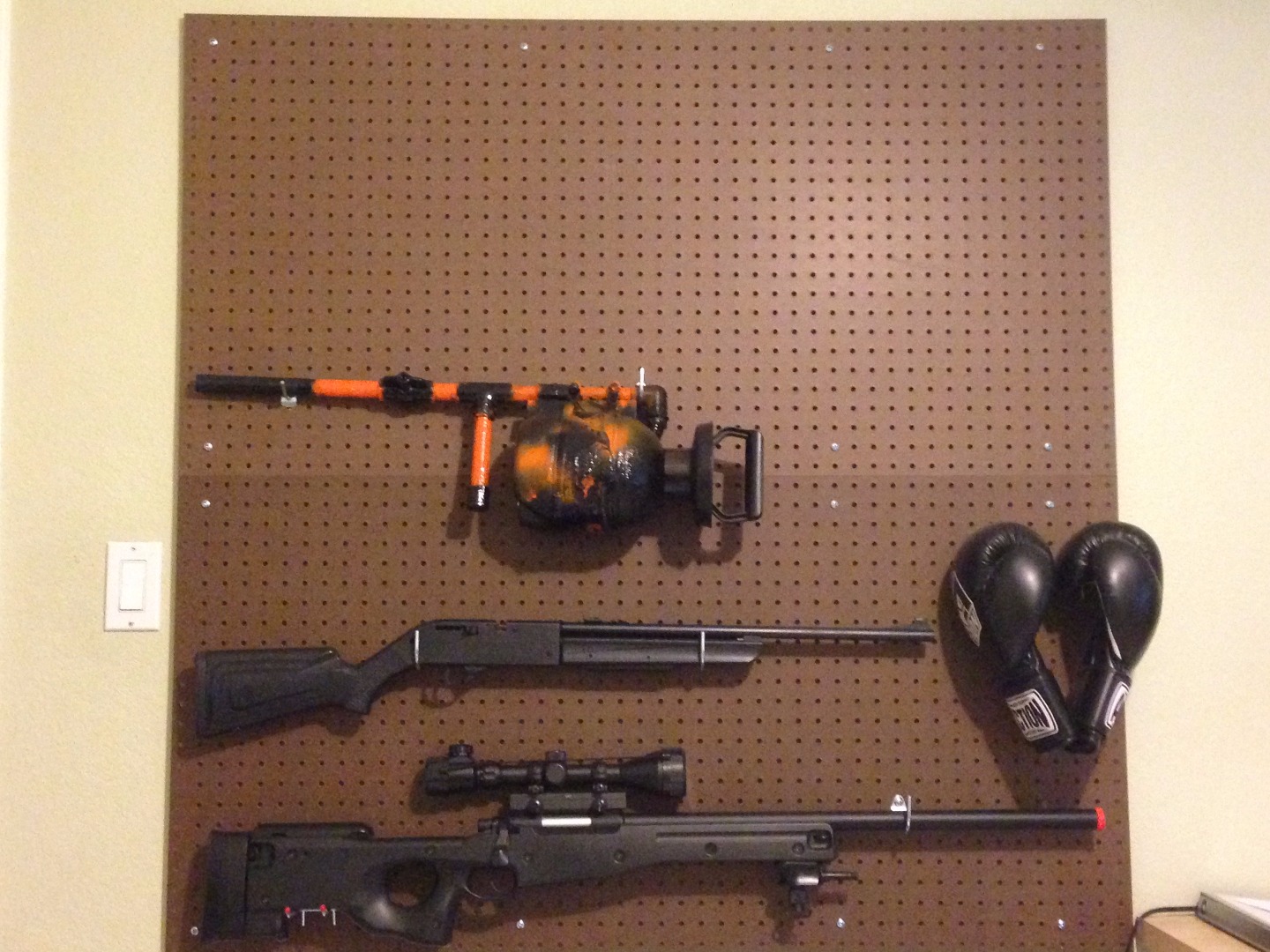 Pegboard Gun Wall Instructables