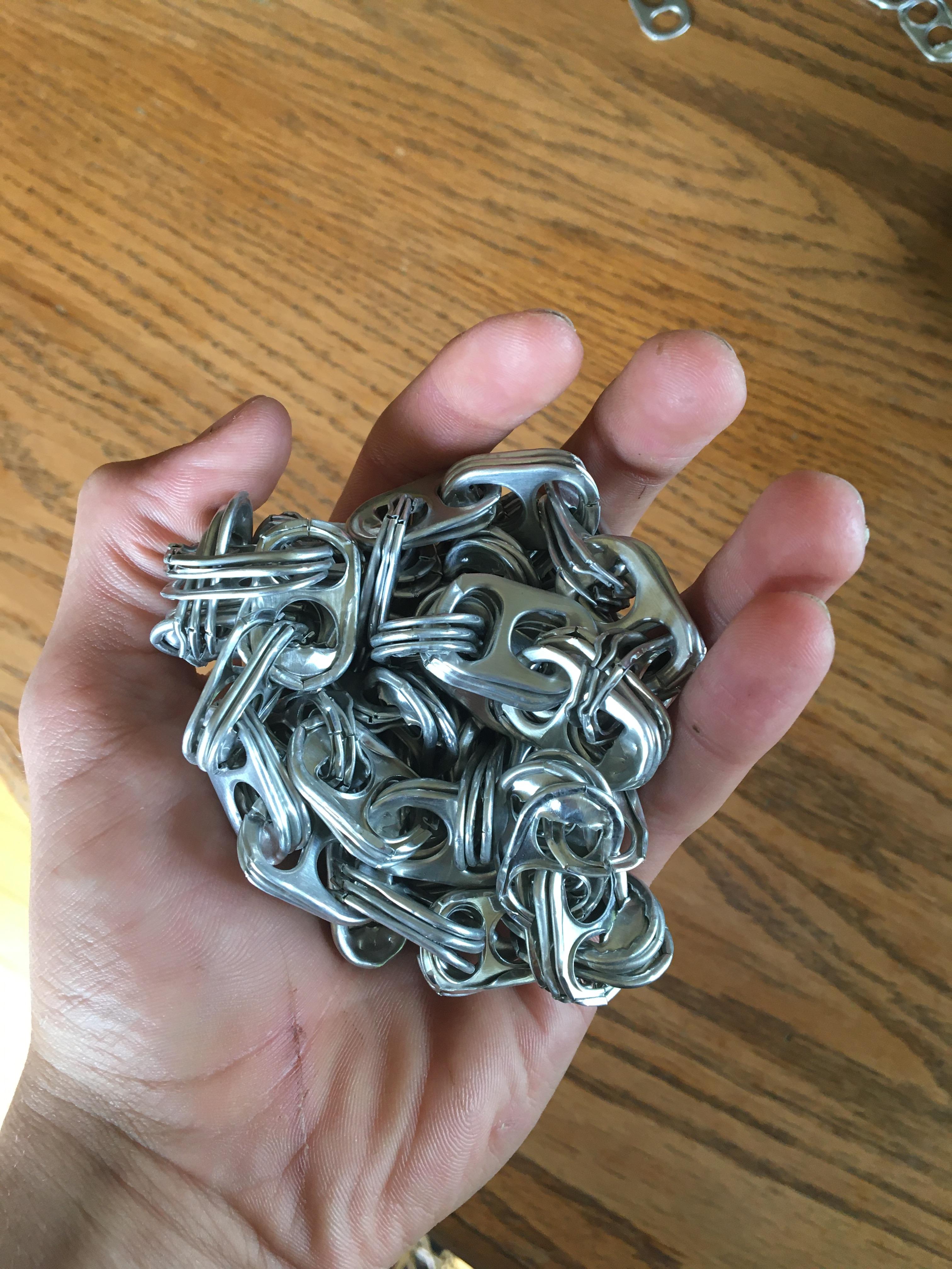 Lightweight Pop Tab Chain 3 Steps Instructables