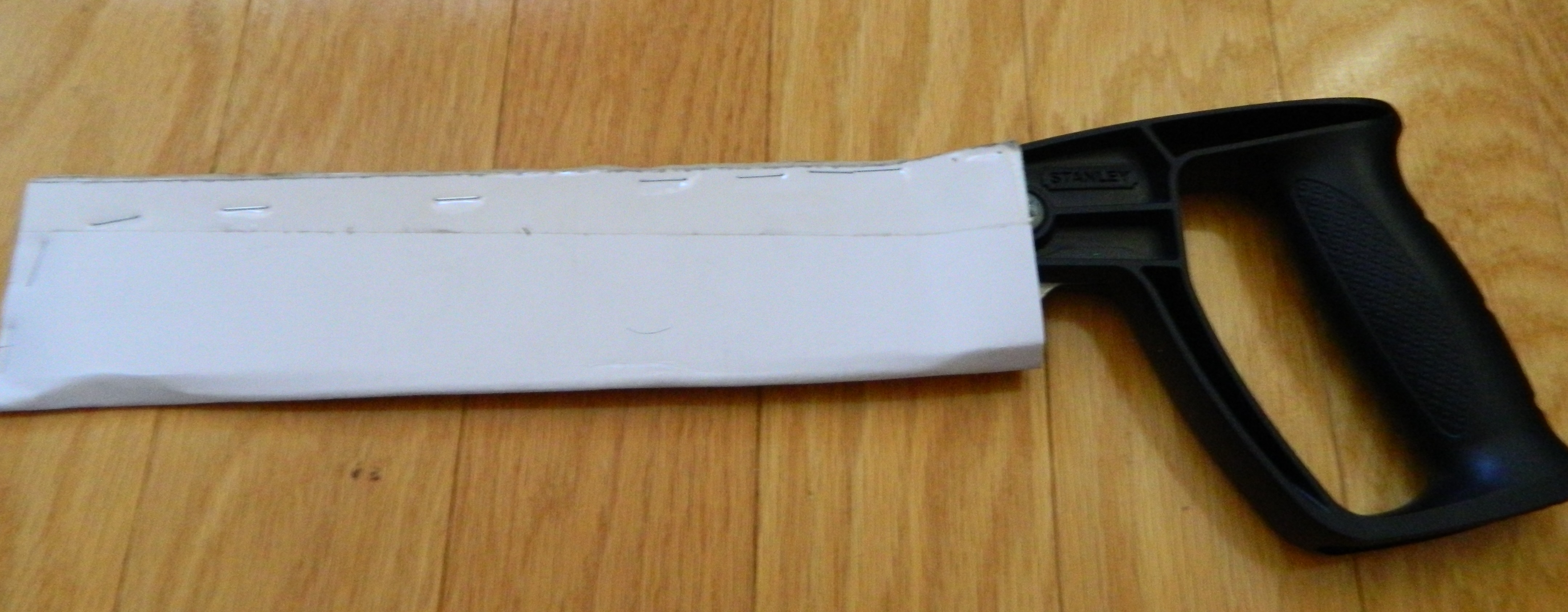 Cardboard Hand Saw Blade Guard 5 Steps Instructables