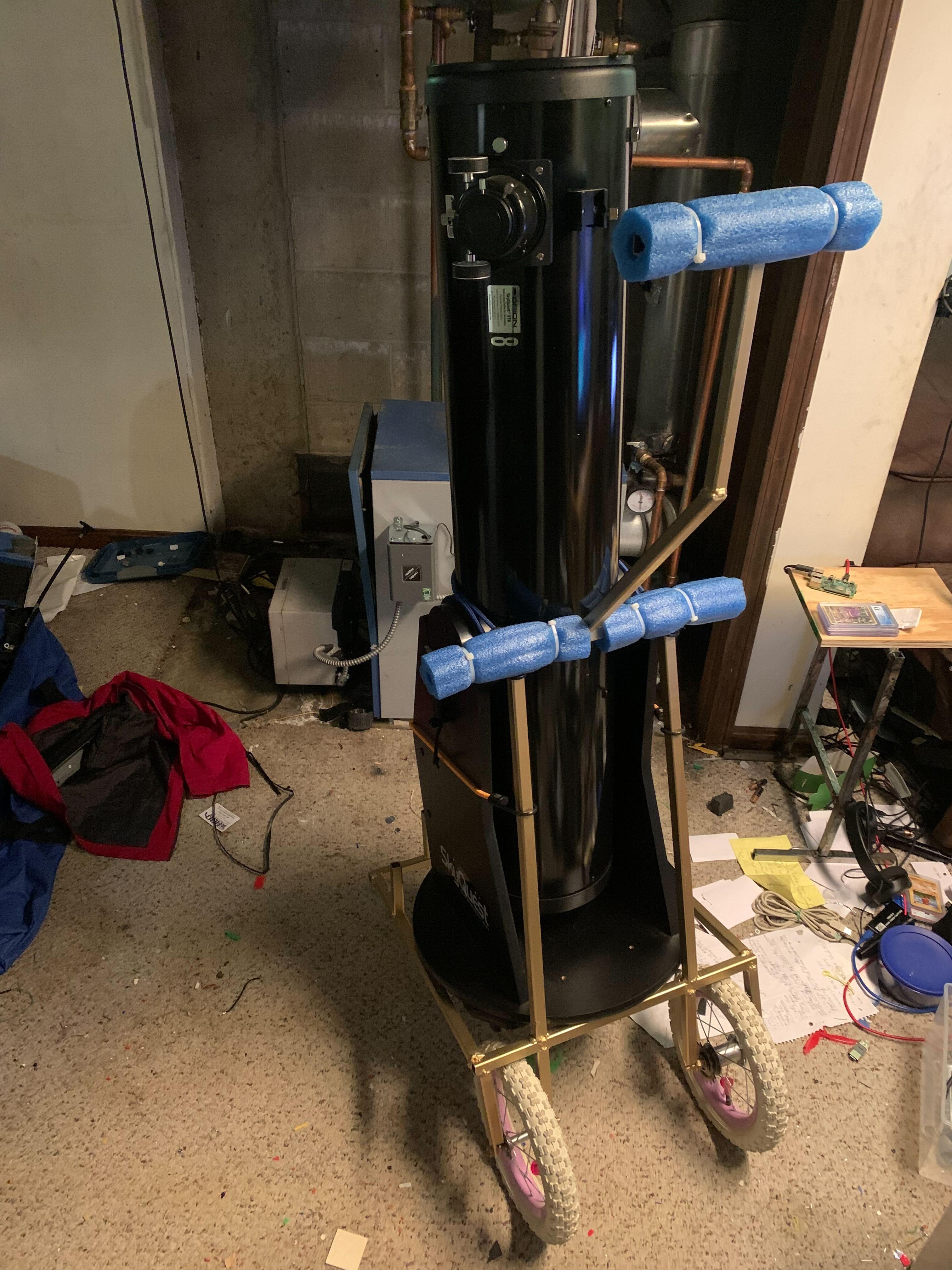 Large Dobsonian Telescope Trolly That Can Go Up Stairs 7 Steps