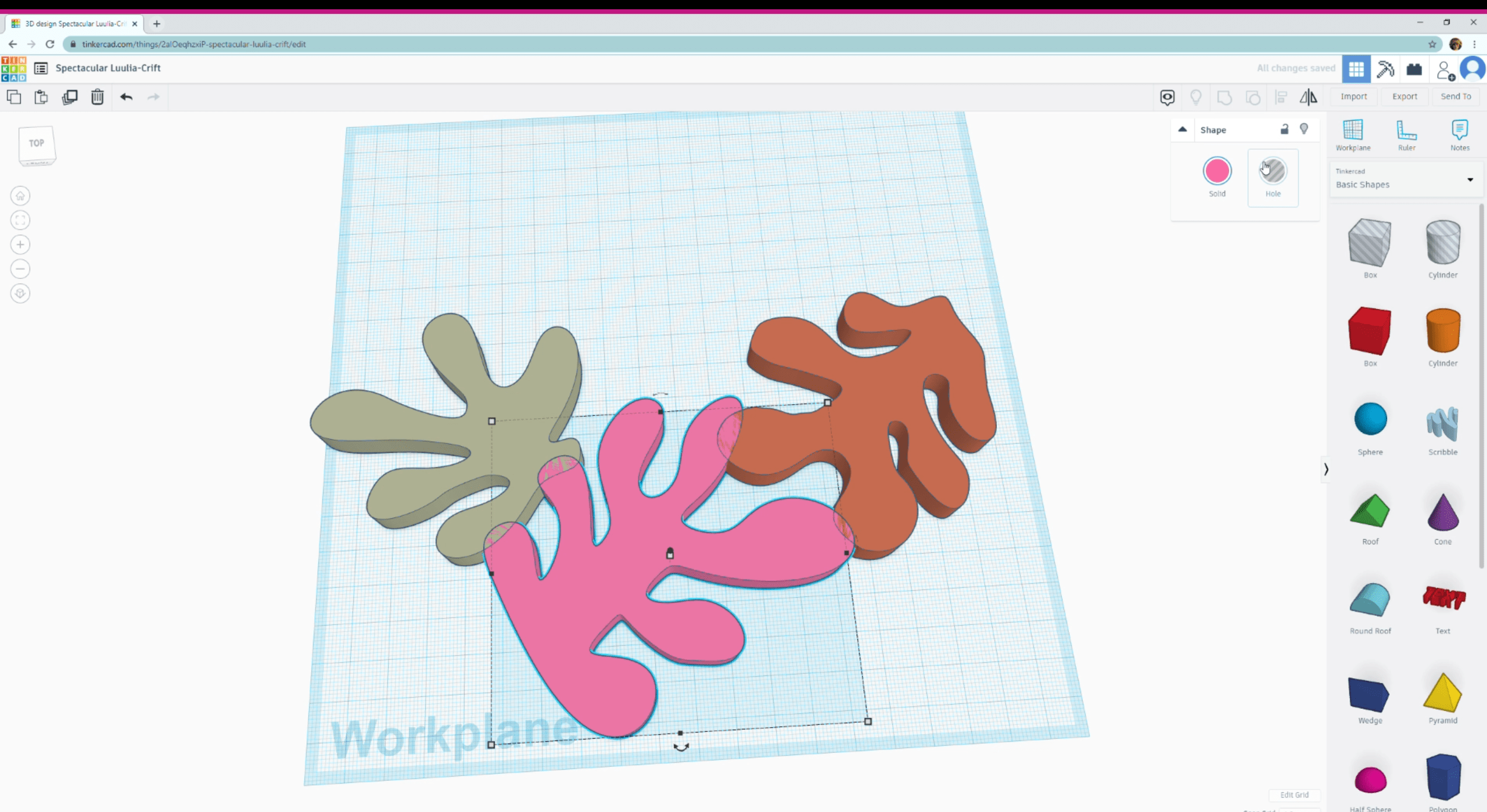 Matisse Inspired Statement Necklace Made From SVG in Tinkercad 9 Steps (with Pictures