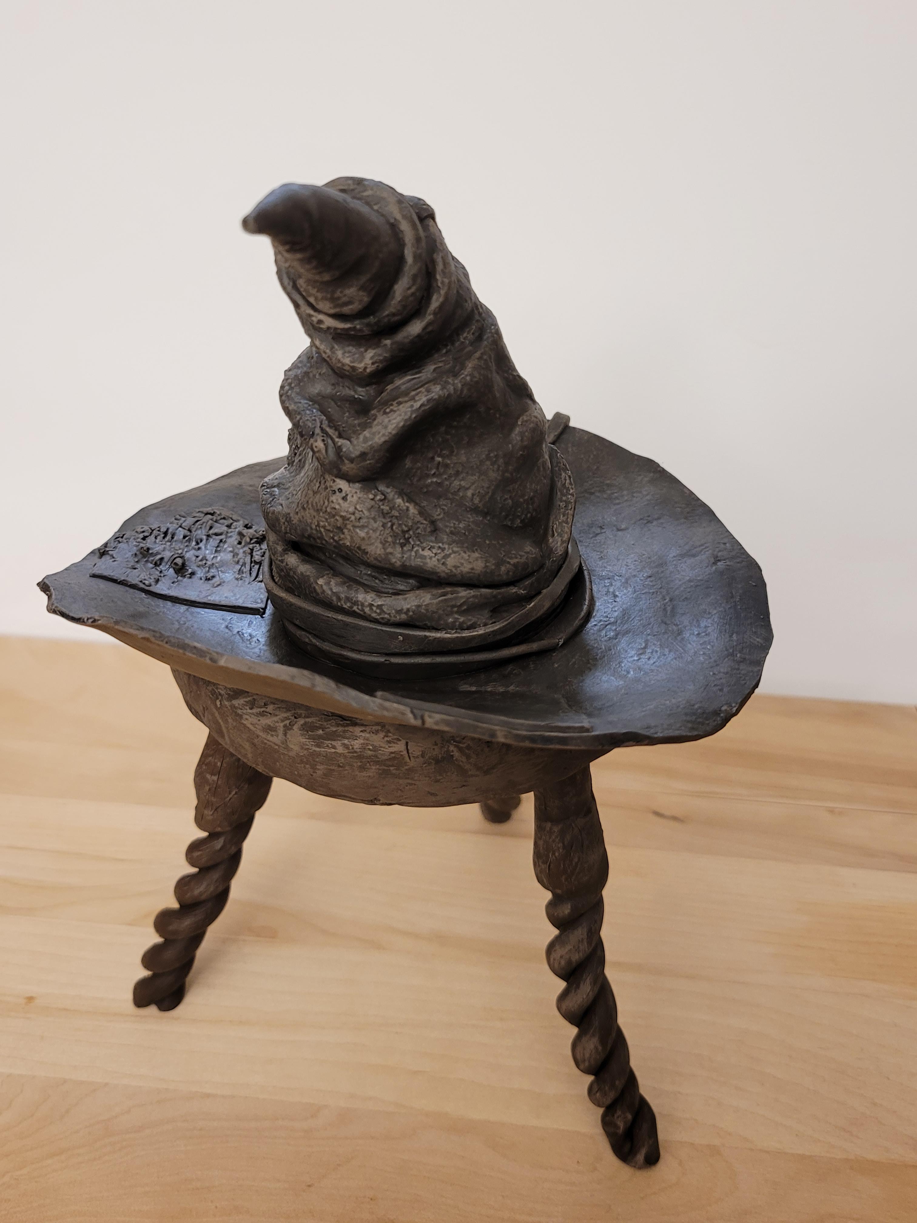 Clay Sorting Hat Pencil Holder on Stool (Harry Potter) 18 Steps (with