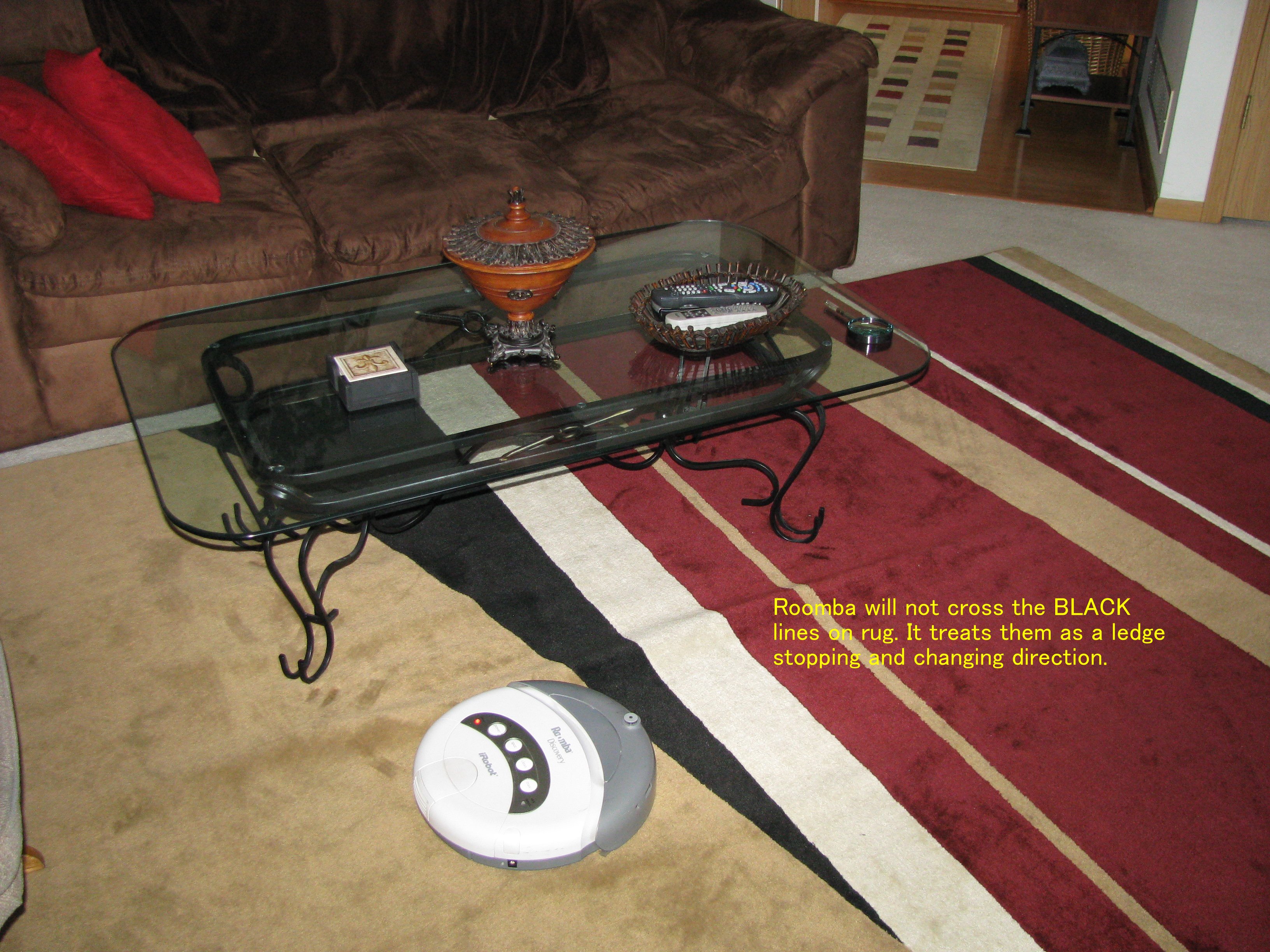 Roomba Avoids Black Color Pattern on Rugs 3 Steps Instructables