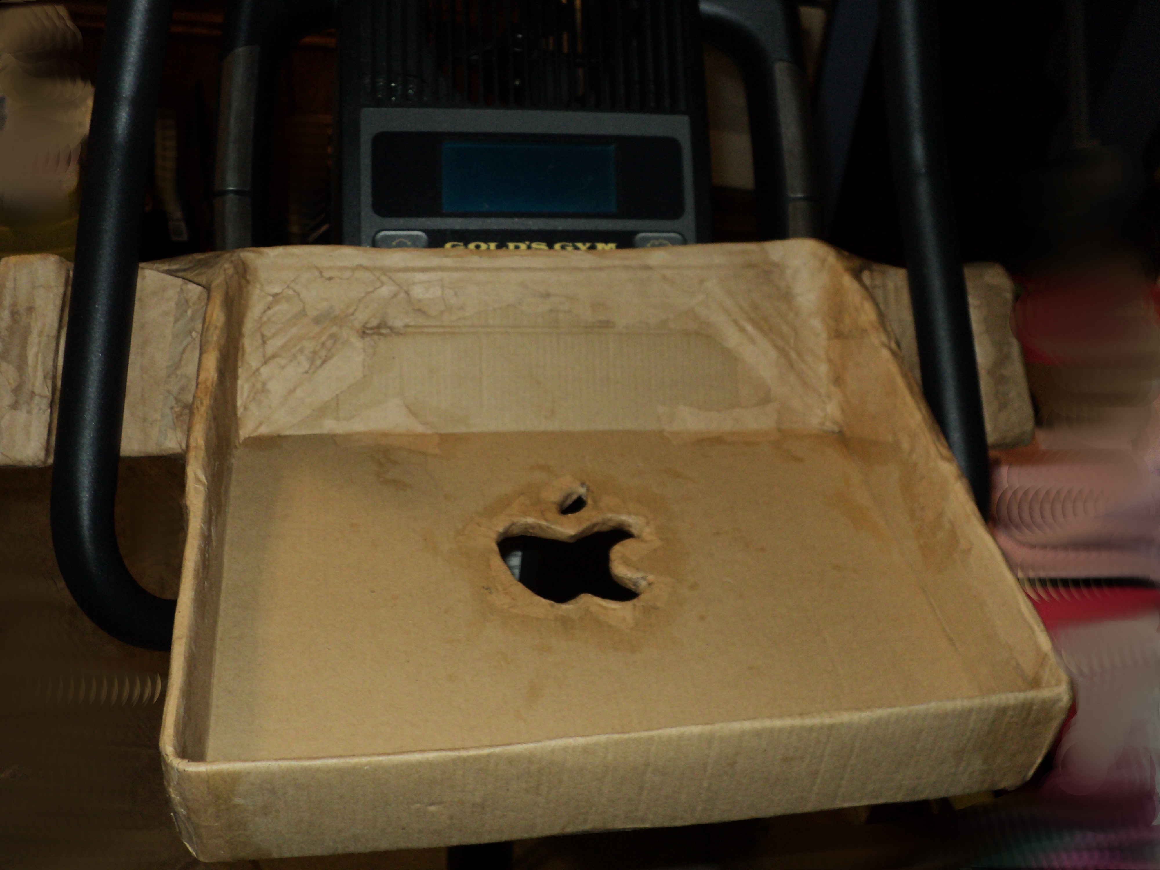 Cardboard Exercise Bike Laptop Stand 8 Steps (with Pictures