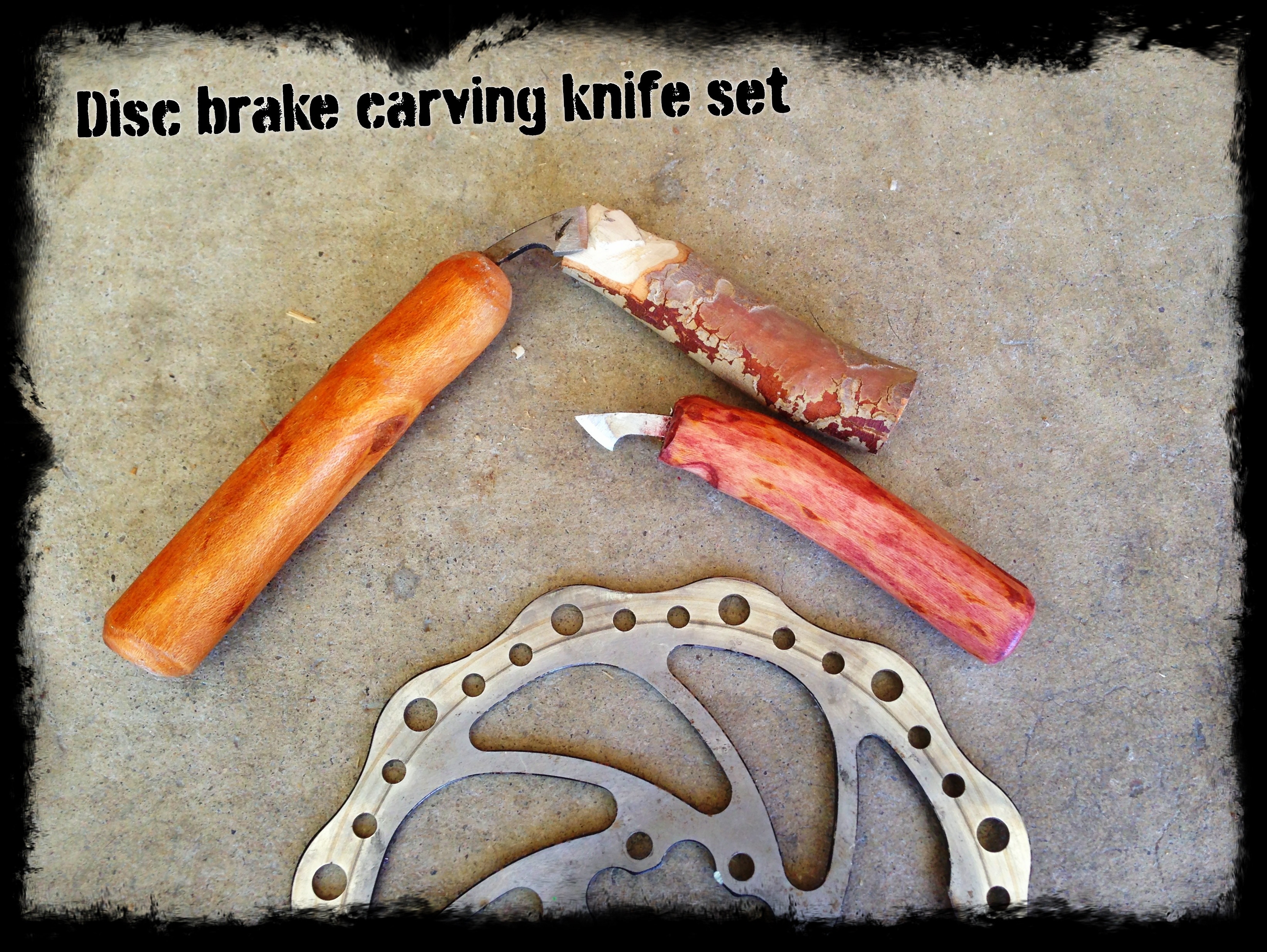 Build a Bike Disk Brake Carving Knife Set 6 Steps (with Pictures